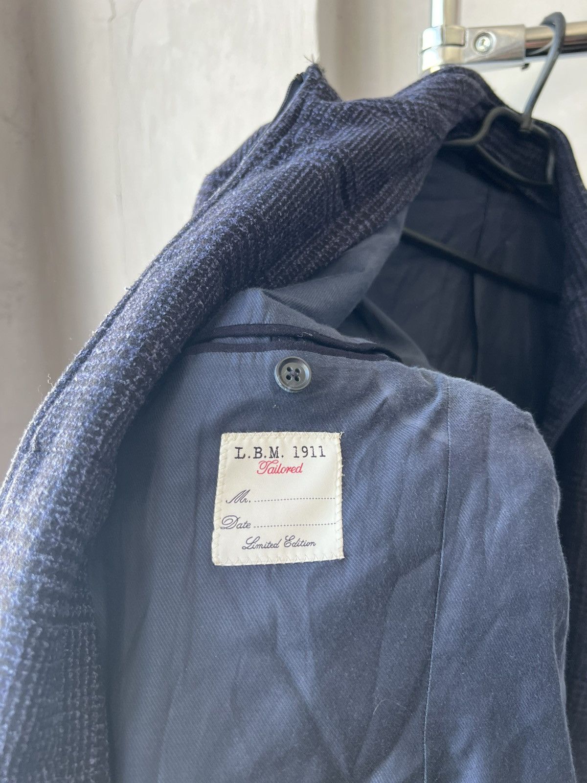 L.B.M. 1911 L.B.M 1911 TAILORED LIMITED WOOL BLAZER HYBRID COAT JACKET Size 50R - 11 Thumbnail