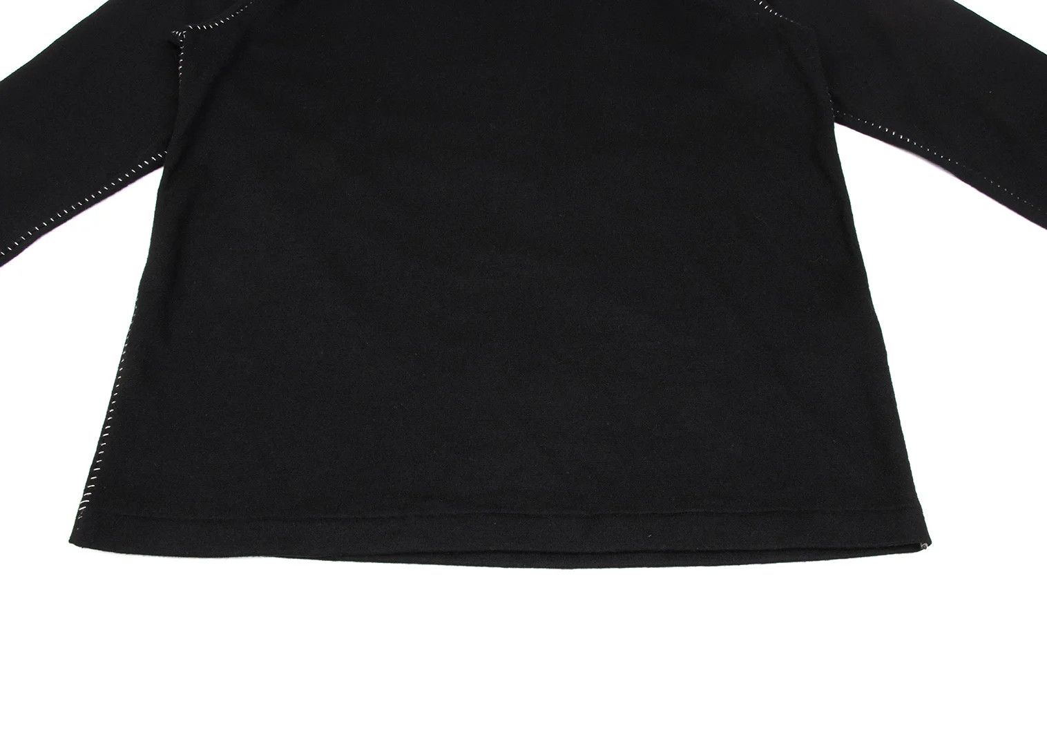 Jean Paul Gaultier Wool Side Stitch Knit Top in Black, Size 2 Size US M / EU 48-50 / 2 - 7 Thumbnail