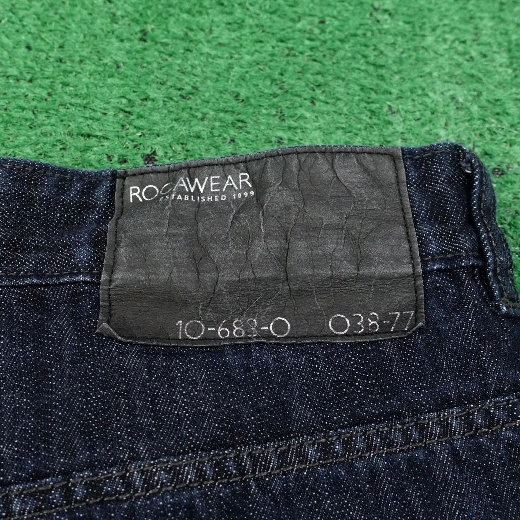 Rocawear VINTAGE Rocawear Jeans Mens 42 Blue Dark Wash Original Fit Straight Denim Pants Size US 42 / EU 58 - 5 Thumbnail