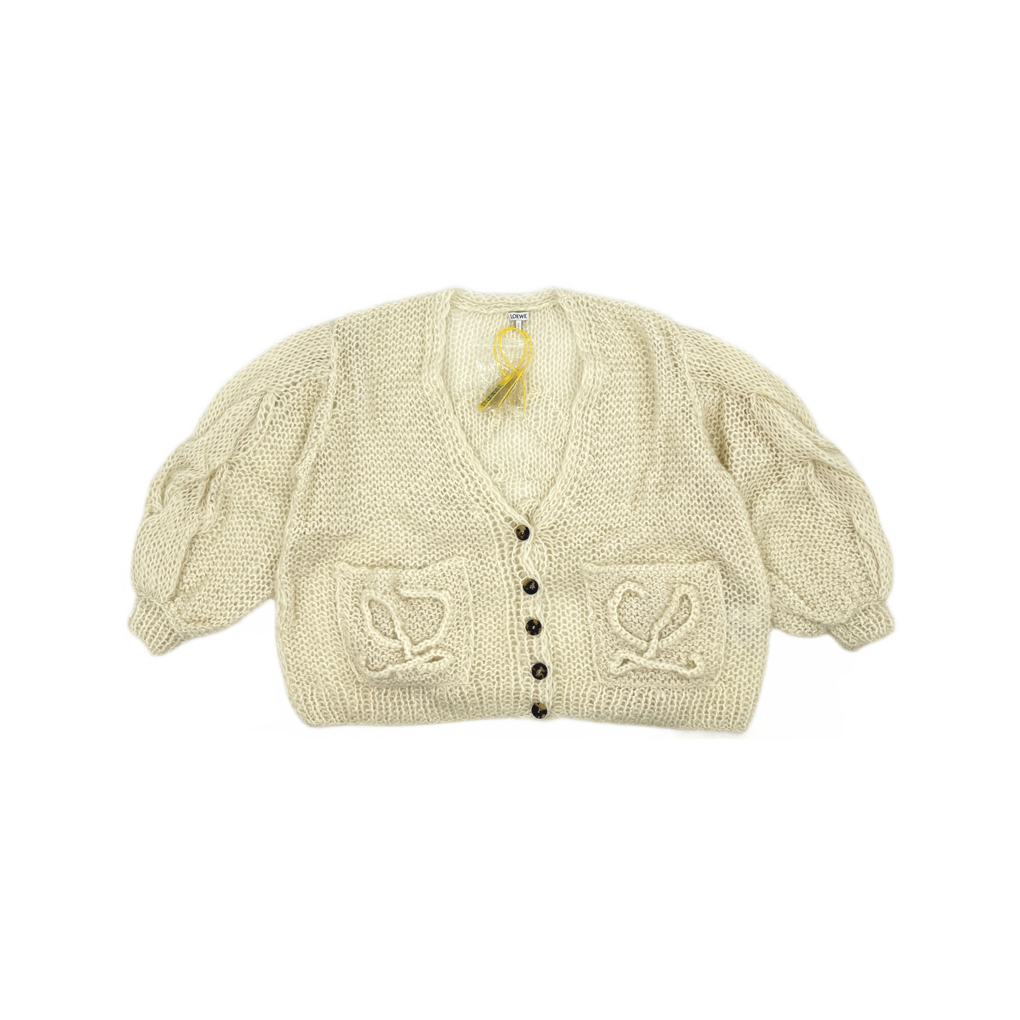 Loewe LOEWE Anagram Mohair Cardigan Size S Size S / US 4 / IT 40 - 1 Thumbnail