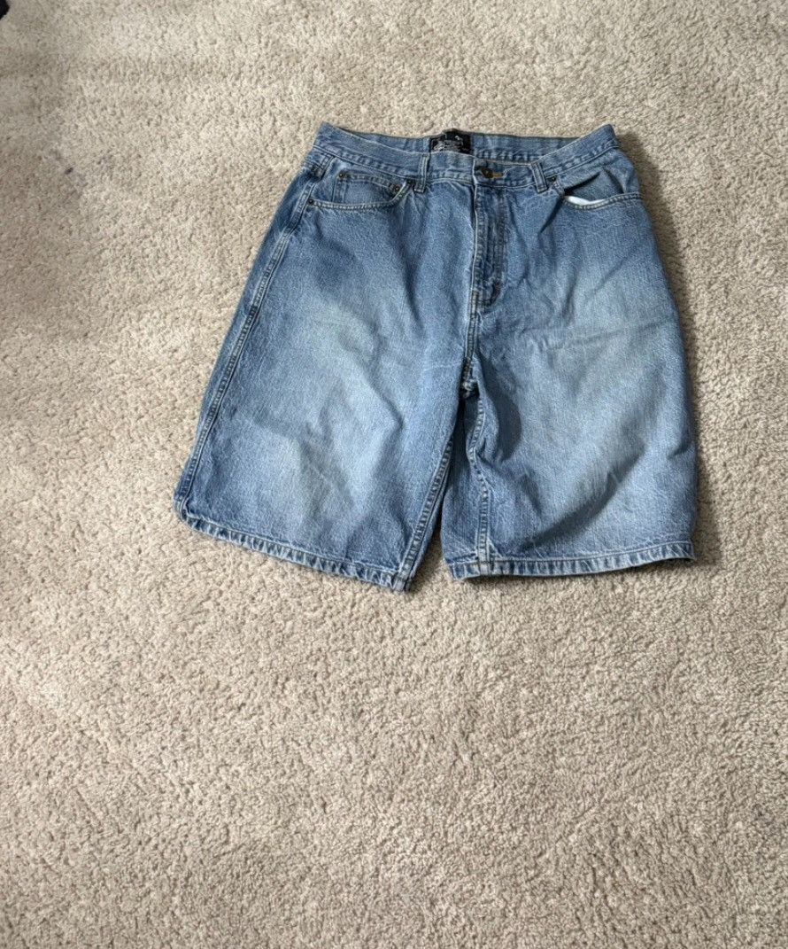 Foot Locker Blue distressed denim shorts Size US 36 / EU 52 - 1 Thumbnail