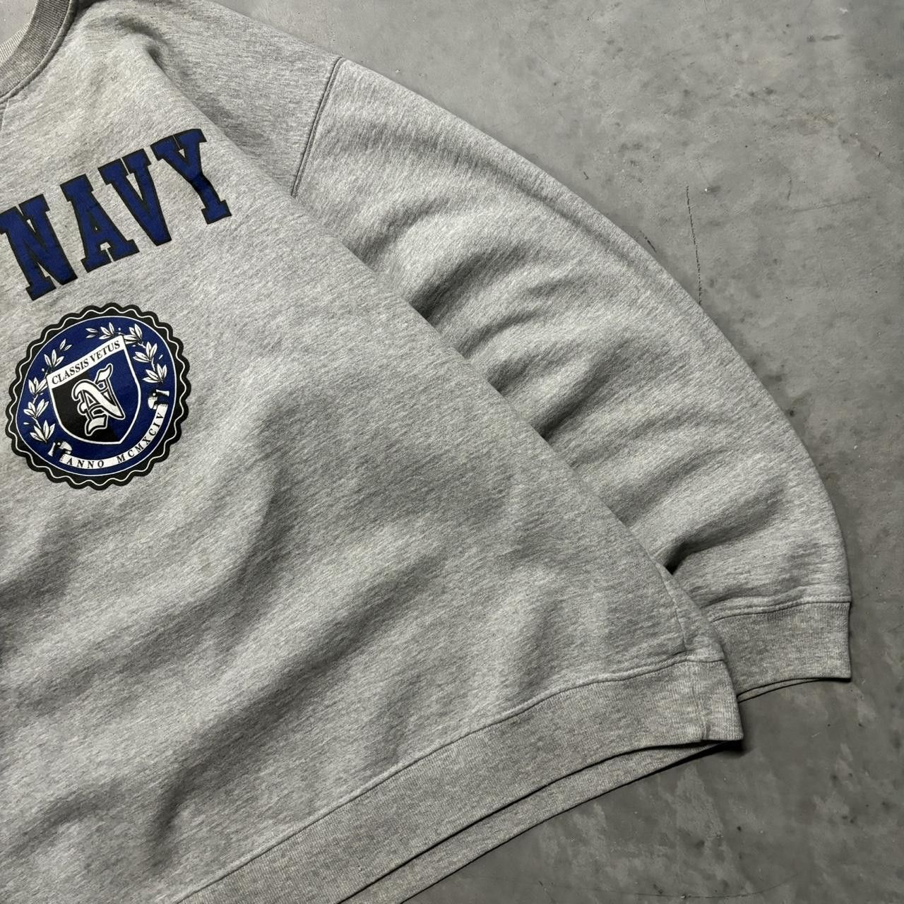 Old Navy × Vintage Crazy Vintage Y2K/2000s Grey Old Navy Spellout Essential Crewenck! Size US XL / EU 56 / 4 - 4 Thumbnail