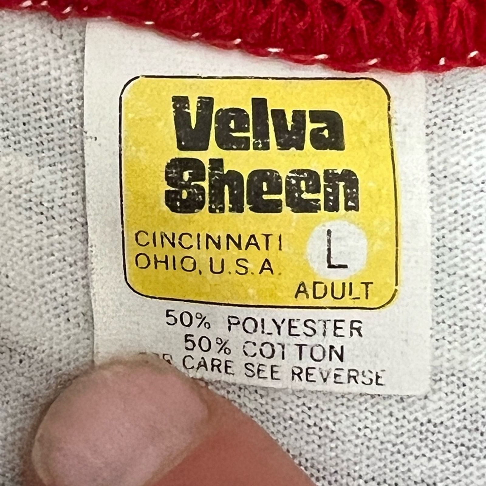 Velva Sheen Vintage 70’s Ringer The Mad Hungarian Al Hrabosky RARE Shirt Size US L / EU 52-54 / 3 - 7 Thumbnail