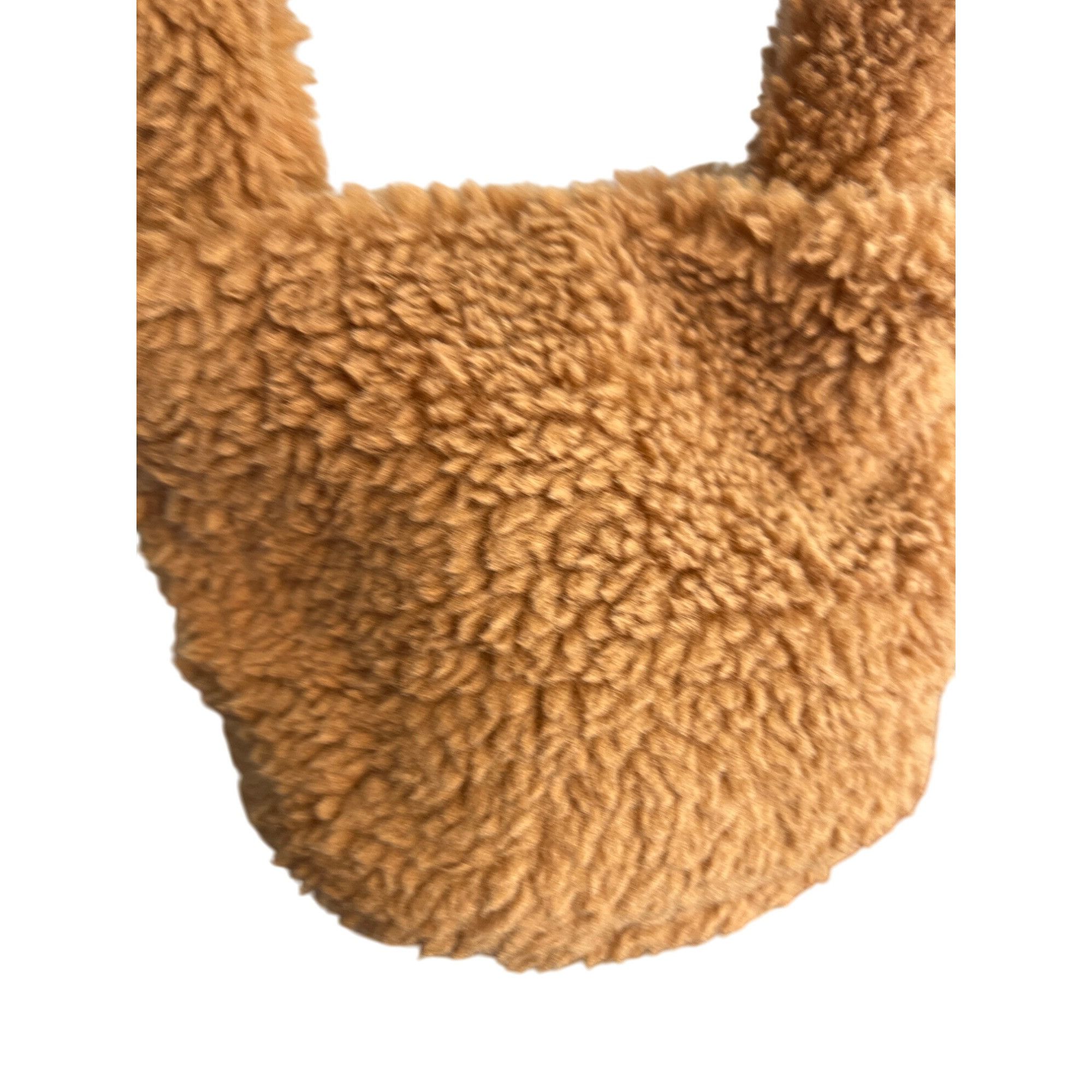 Other Fadivo New York Brown Sherpa Teddy Bucket Bag Handbag Baguet Size ONE SIZE - 3 Thumbnail