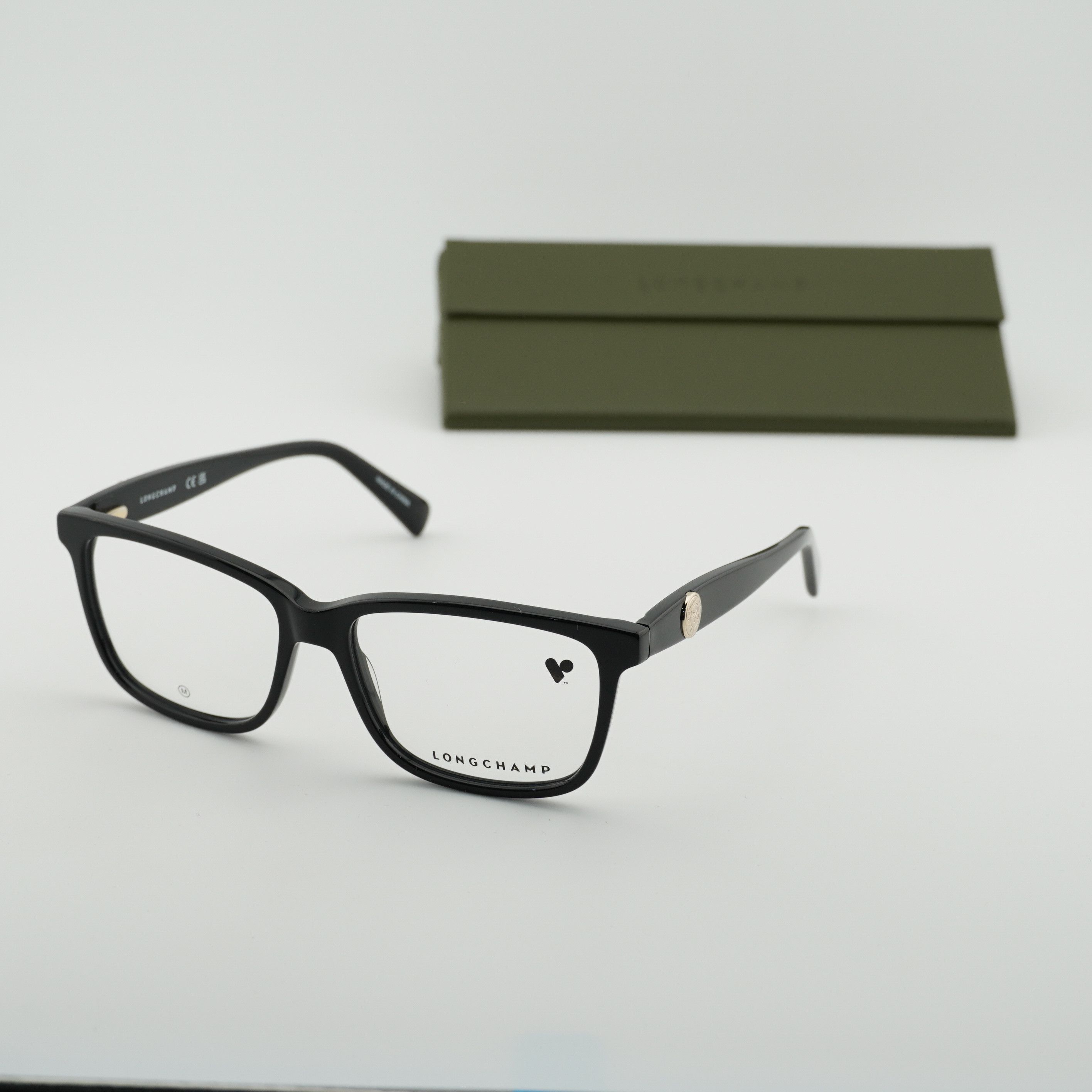 Longchamp Longchamp LO2716 001 Eyeglasses Black 54mm Rectangle Frame Size ONE SIZE - 1 Thumbnail