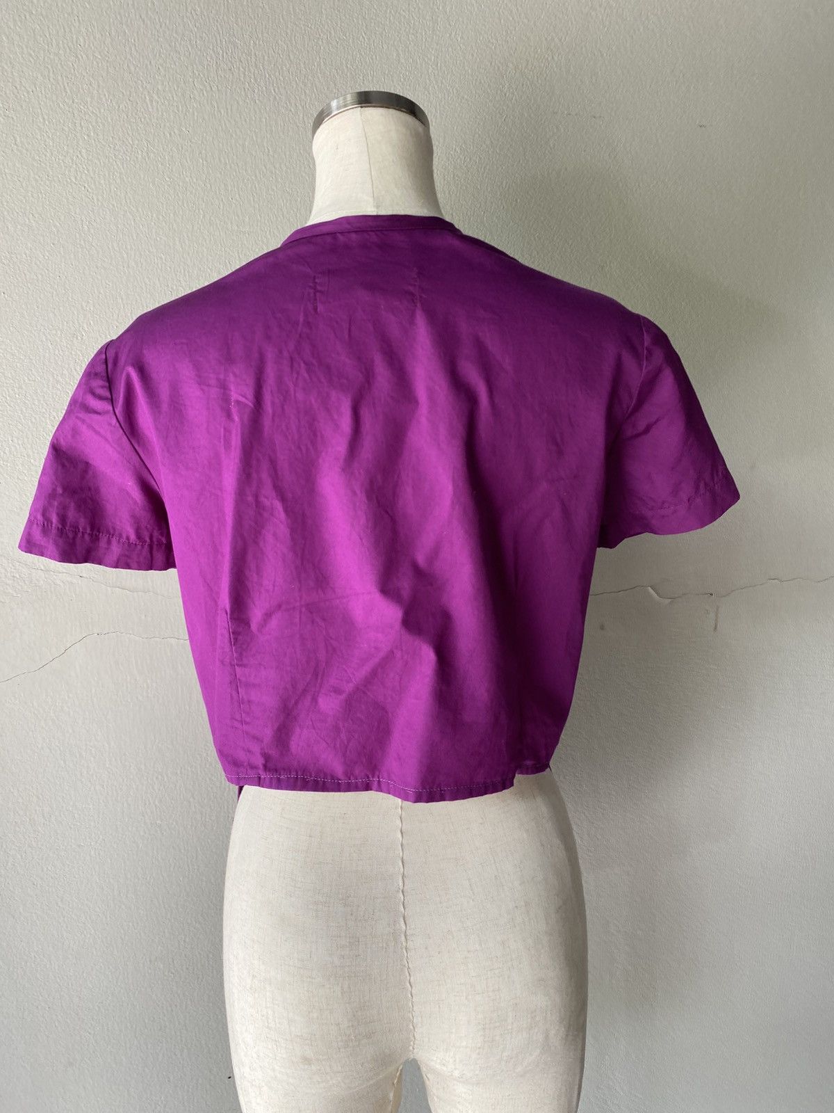 Comme des Garcons COMME des GARCONS Ruffled Purple Blouse Shirt Size M / US 6-8 / IT 42-44 - 5 Thumbnail