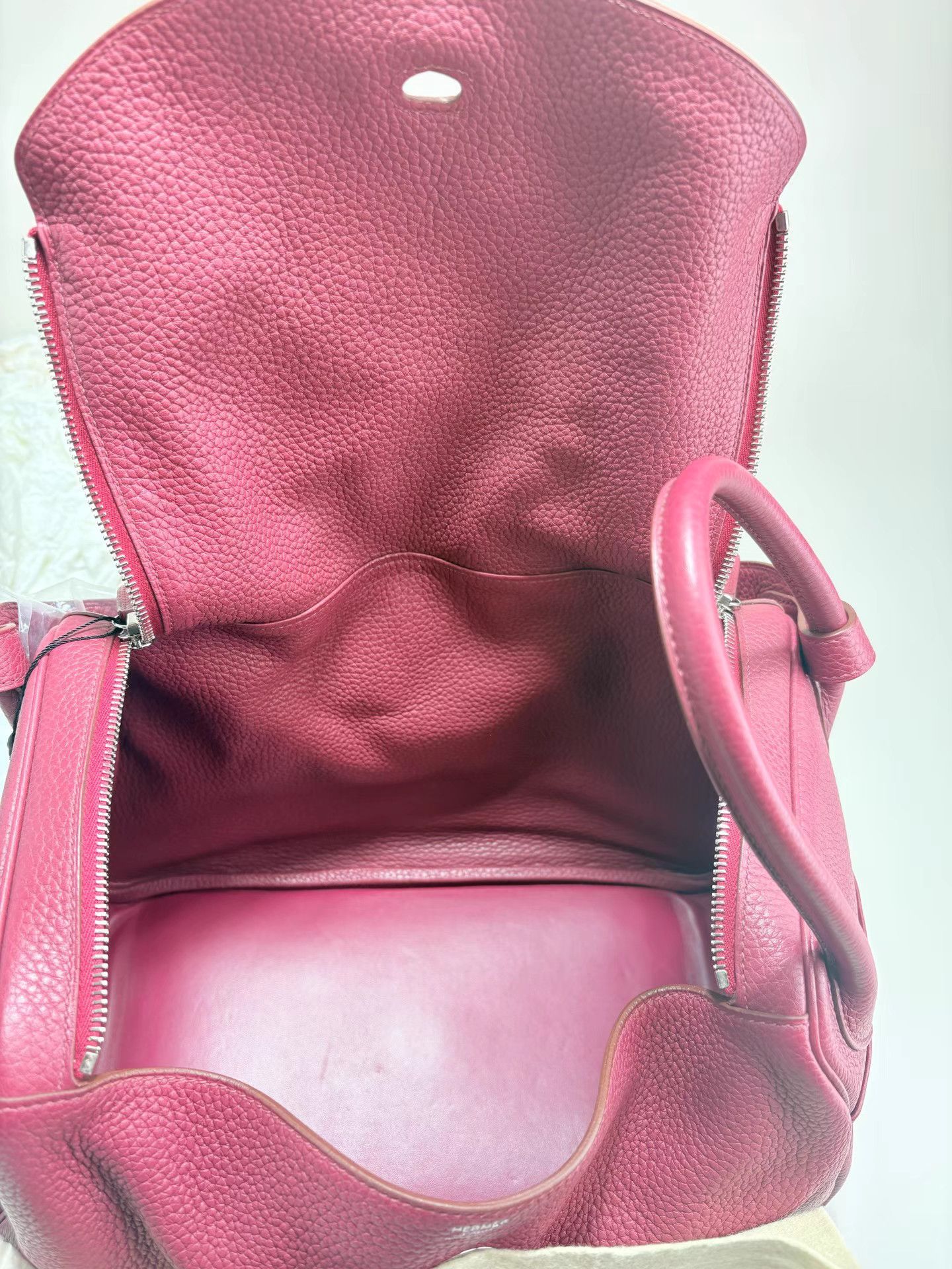 Hermes HERMES Lindy 30 Ruby Red Shoulder Bag K1 Size ONE SIZE - 7 Thumbnail