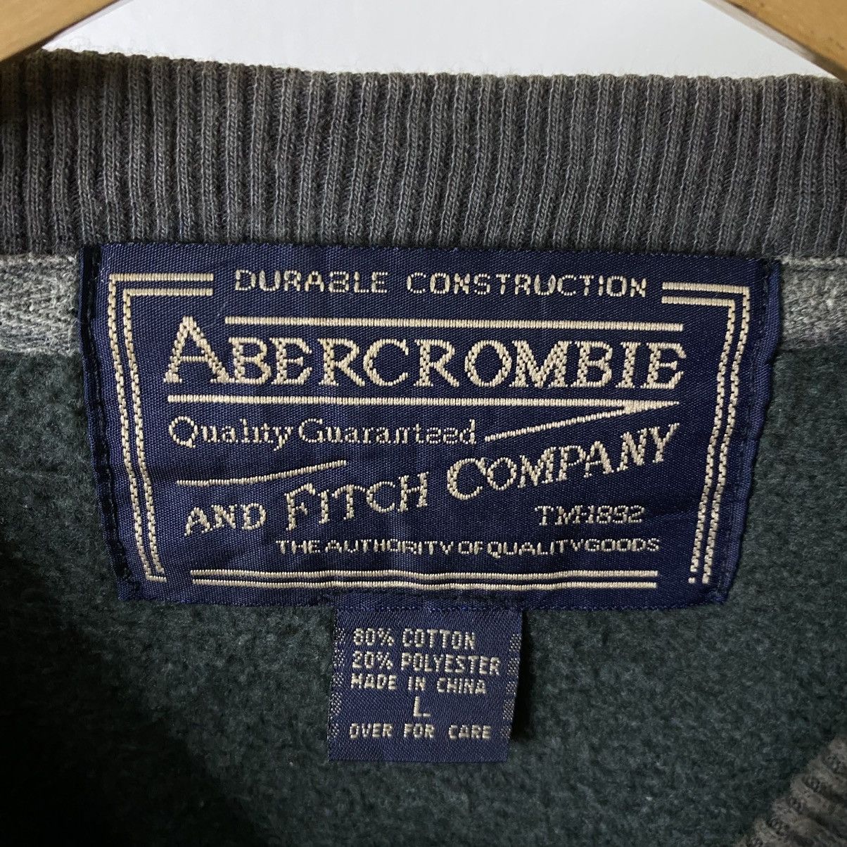 Abercrombie & Fitch Vintage Y2K Abercrombie Embroidered Spell Out Faded Crewneck Size US XXL / EU 58 / 5 - 3 Thumbnail