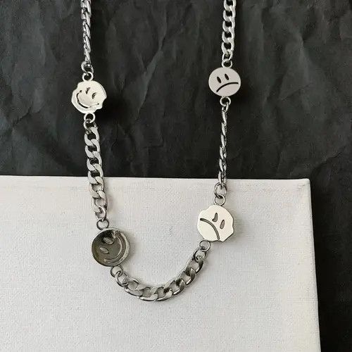 VIBE Smiley Face Pendant Necklace Chain Size ONE SIZE - 2 Thumbnail