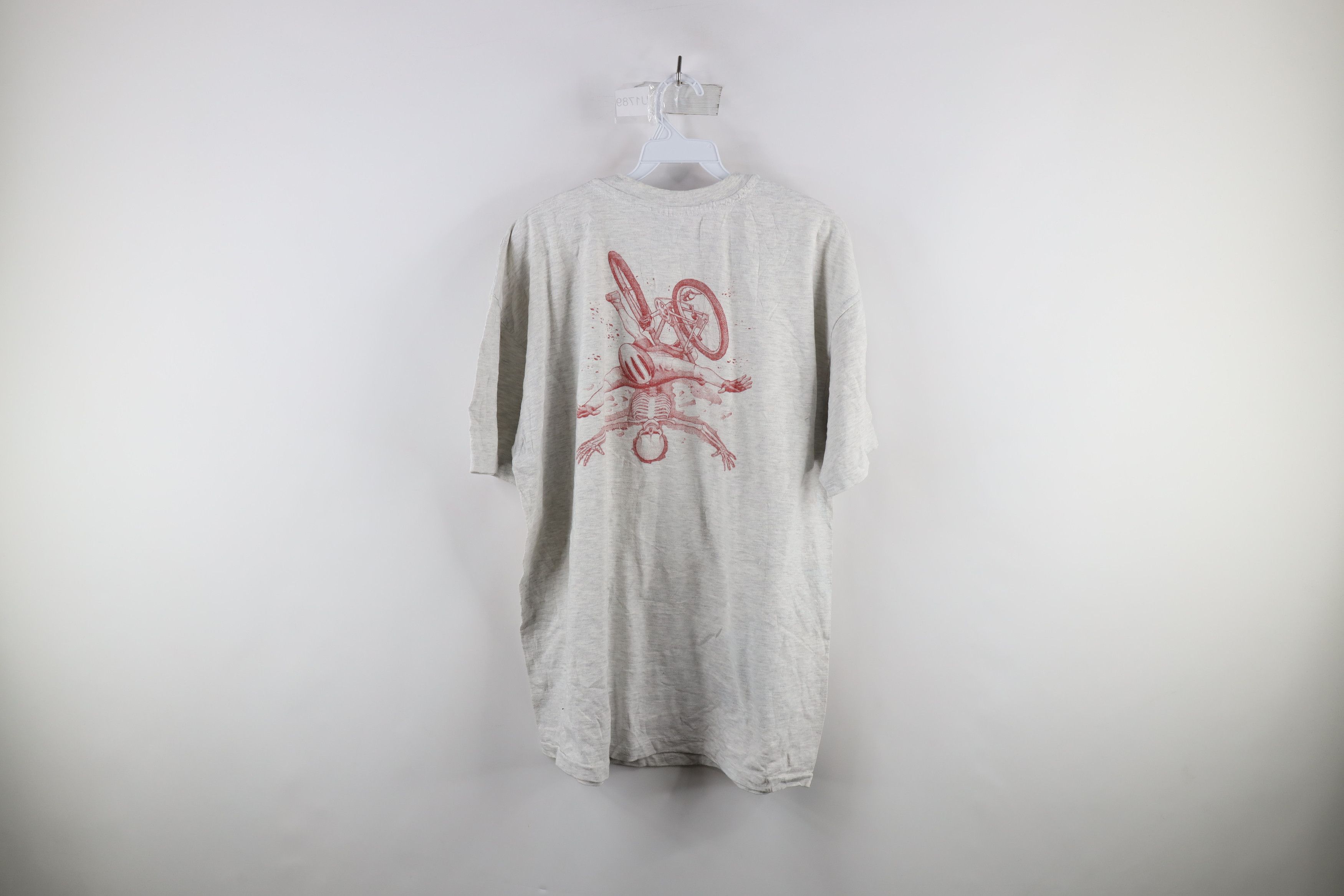 Vintage Vintage 90s Primal Wear Impact Skeleton Cycling T-Shirt USA Size US XL / EU 56 / 4 - 9 Thumbnail