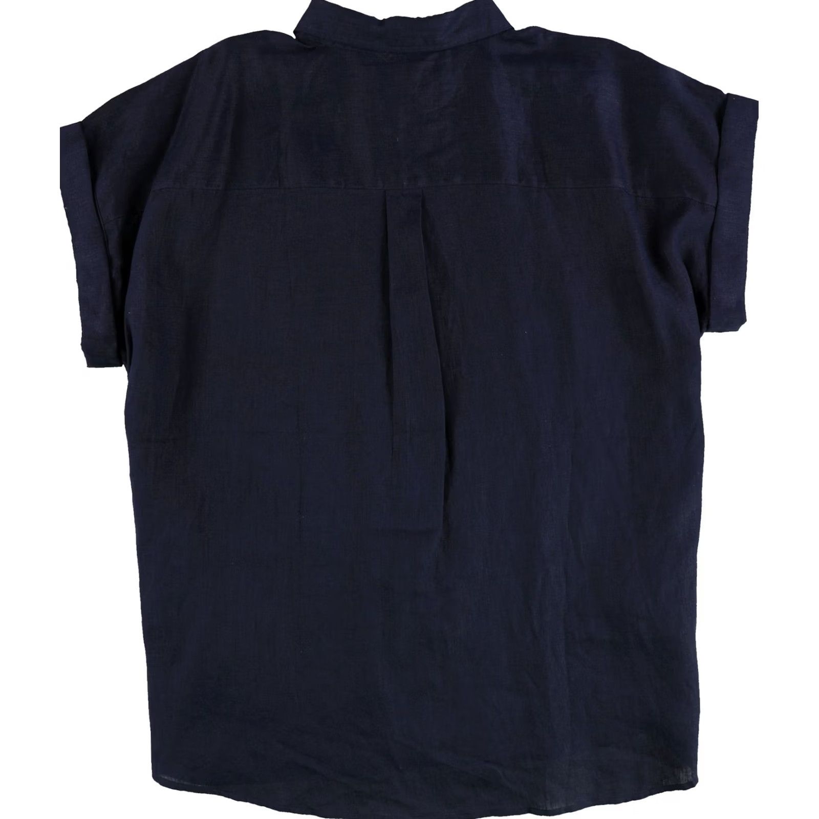 Ralph Lauren Ralph Lauren Womens Linen Button Up Shirt navy Plus Size 1X Size XL / US 12-14 / IT 48-50 - 2 Thumbnail