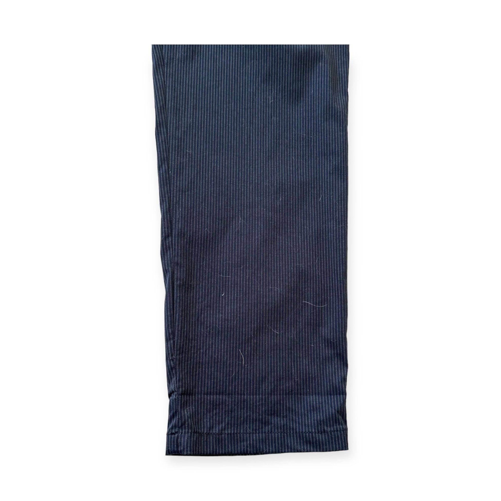Prada Prada Blue Striped Cotton Pants, Size Italian 46/L Size 32" / US 10 / IT 46 - 10 Thumbnail