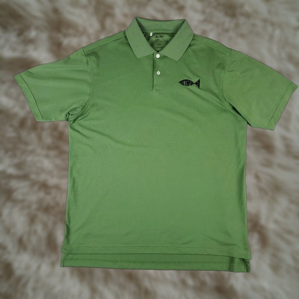 Adidas Adidas Polo Shirt Mens Size Large Green Golf Casual Short Sleeve Polo Shirt Adidas Mens Large Green Size US L / EU 52-54 / 3 - 1 Thumbnail