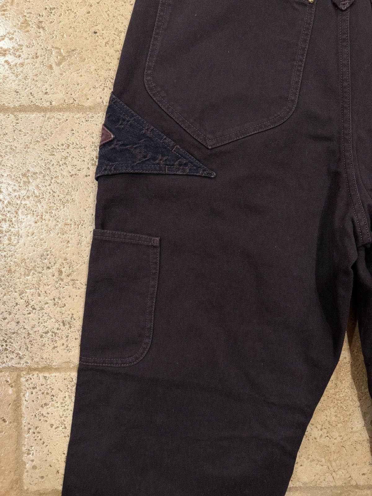 Louis Vuitton Louis Vuitton Virgil Flower Monogram Denim Work Jeans Pants Size US 32 / EU 48 - 11 Thumbnail
