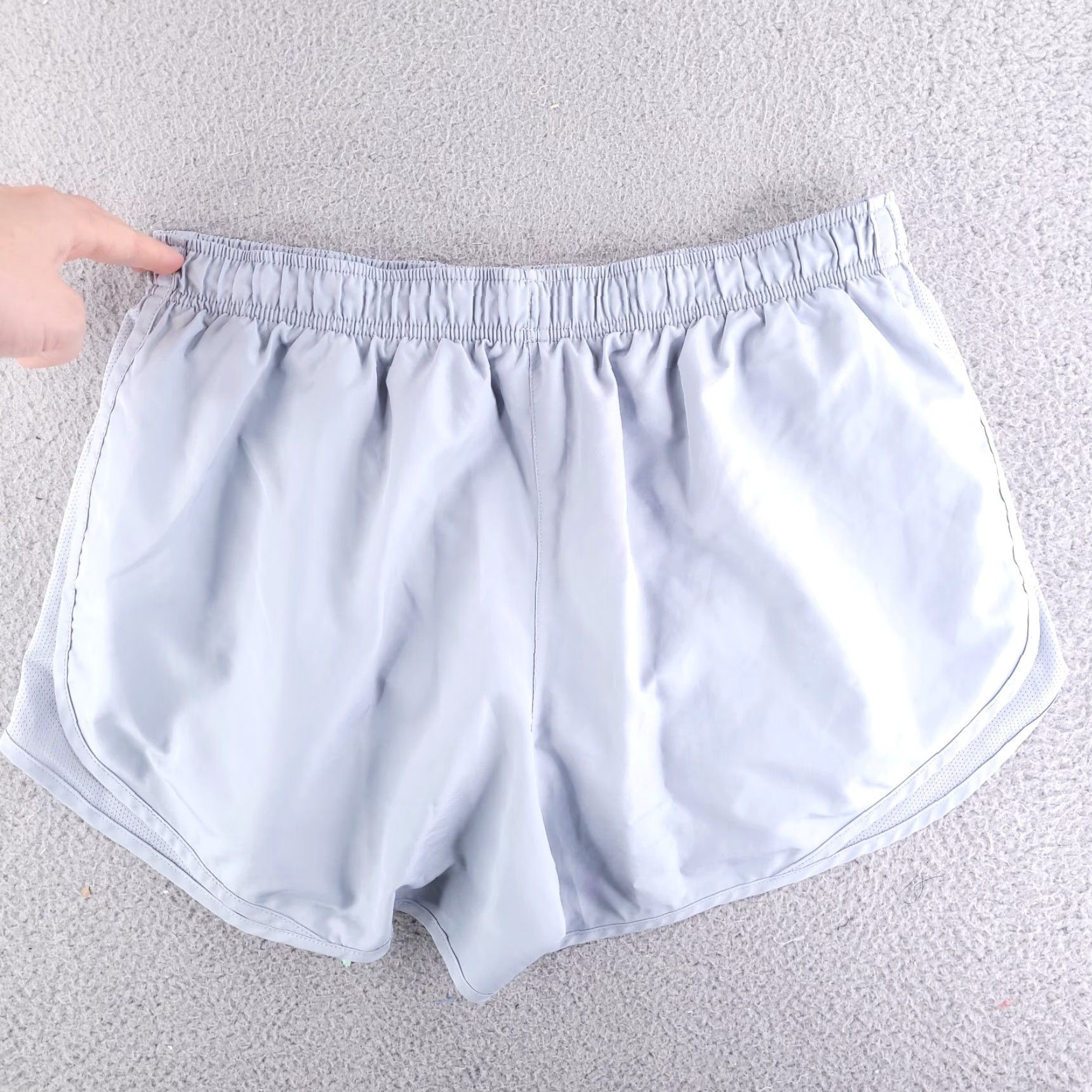 Nike Nike Shorts Womens XL Gray Tempo Brief Lined running Liner Polyester Dri Fit Size 40" / US 18 - 7 Thumbnail