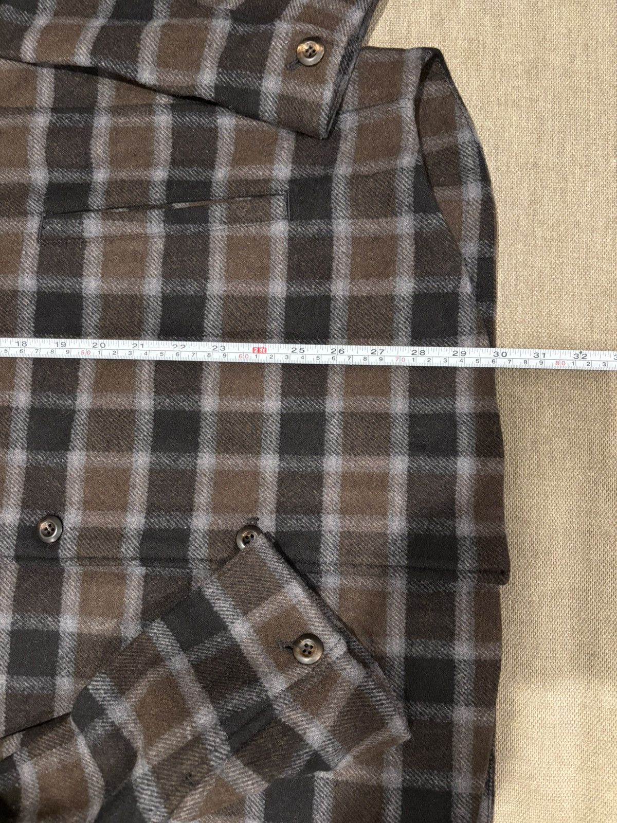 Billy Reid NWT Billy Reid Shirt Jacket Men's Wool XXL 2XL Olive Plaid Size US XXL / EU 58 / 5 - 14 Thumbnail