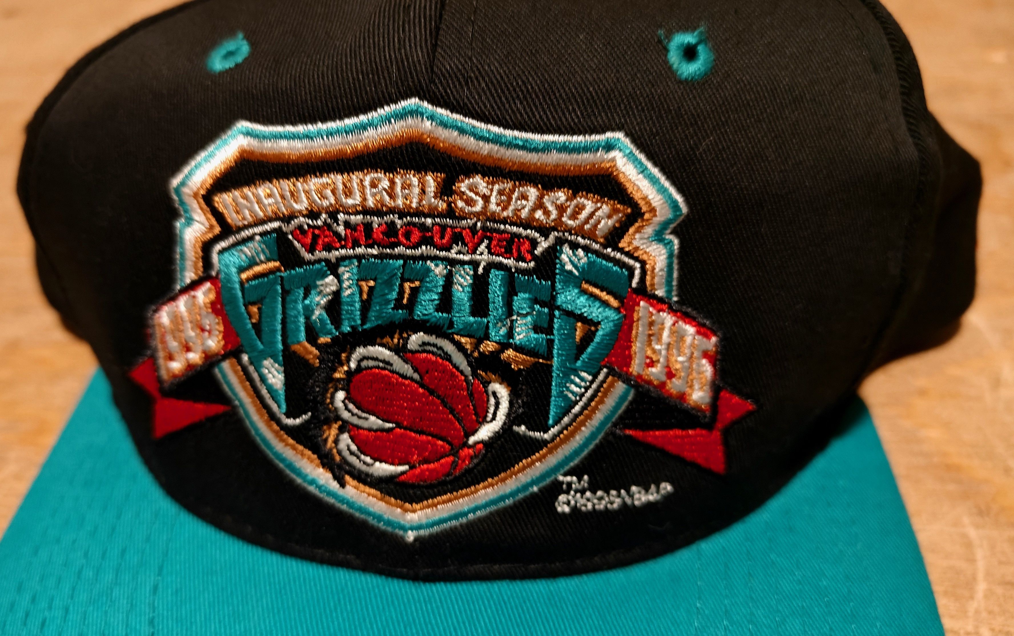 The Game NWT Vtg 1995 The Game Vancouver Grizzlies NBA snapback hat Size ONE SIZE - 2 Thumbnail