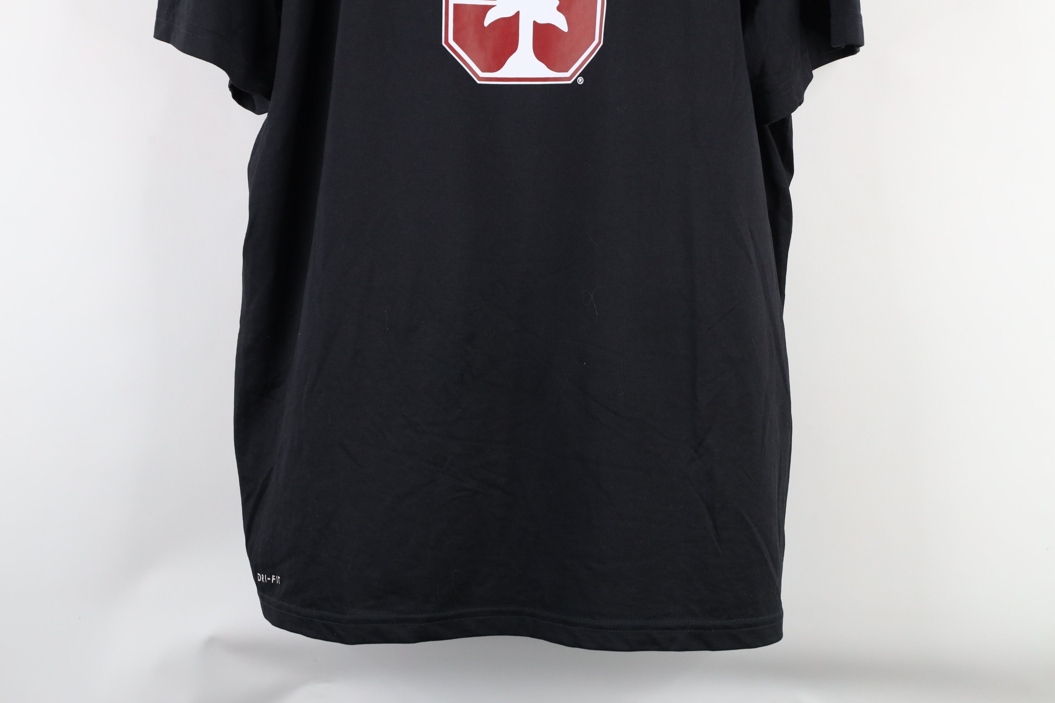 Nike × Vintage Nike Dri-Fit University Short Sleeve T-Shirt Black Polyester Size US XL / EU 56 / 4 - 3 Thumbnail