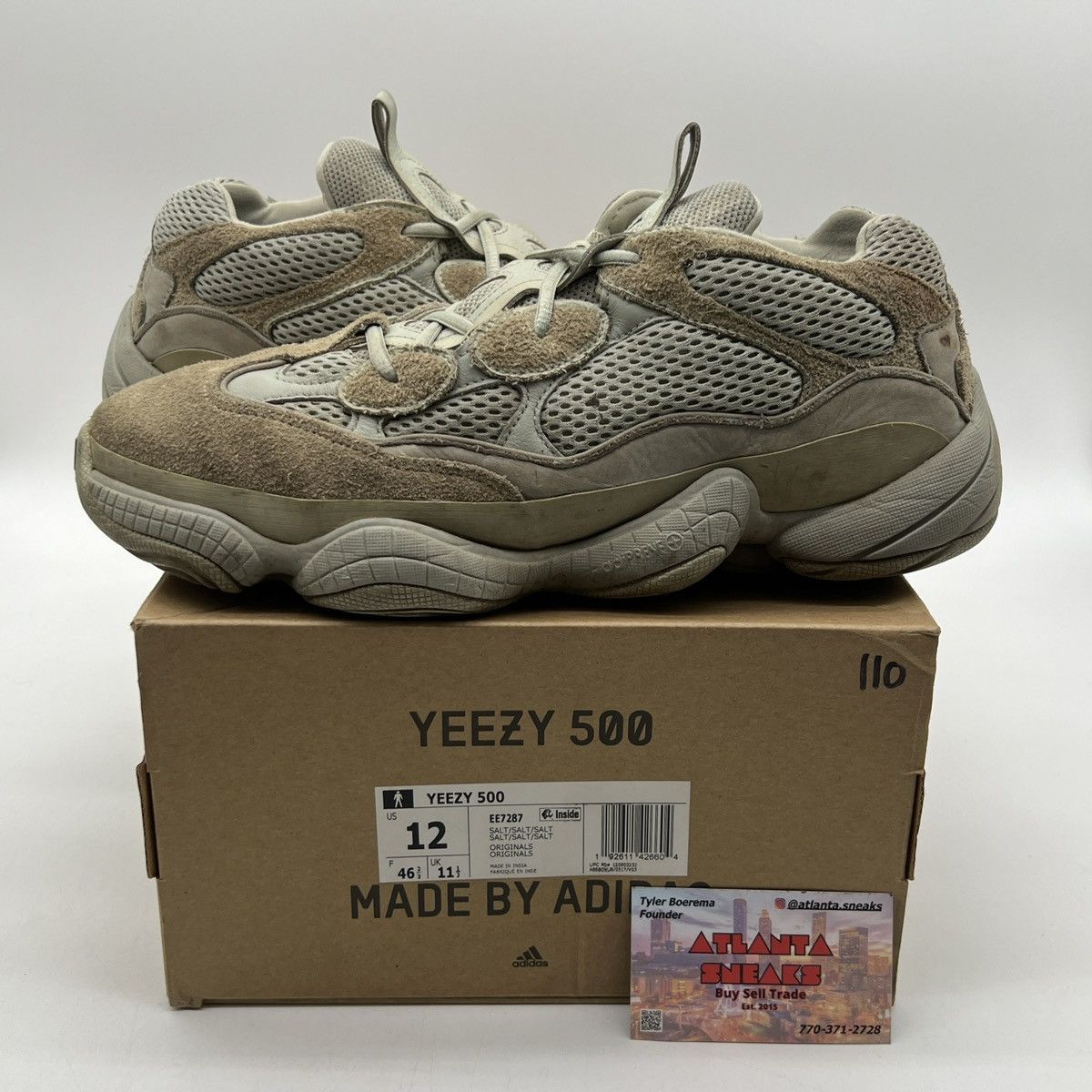 Adidas Yeezy 500 salt Size US 12 / EU 45 - 1 Thumbnail