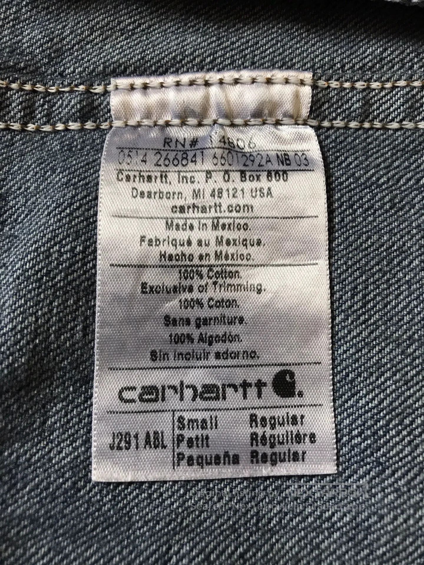 Carhartt Carhartt J291 Denim Jacket. Size US S / EU 44-46 / 1 - 9 Thumbnail