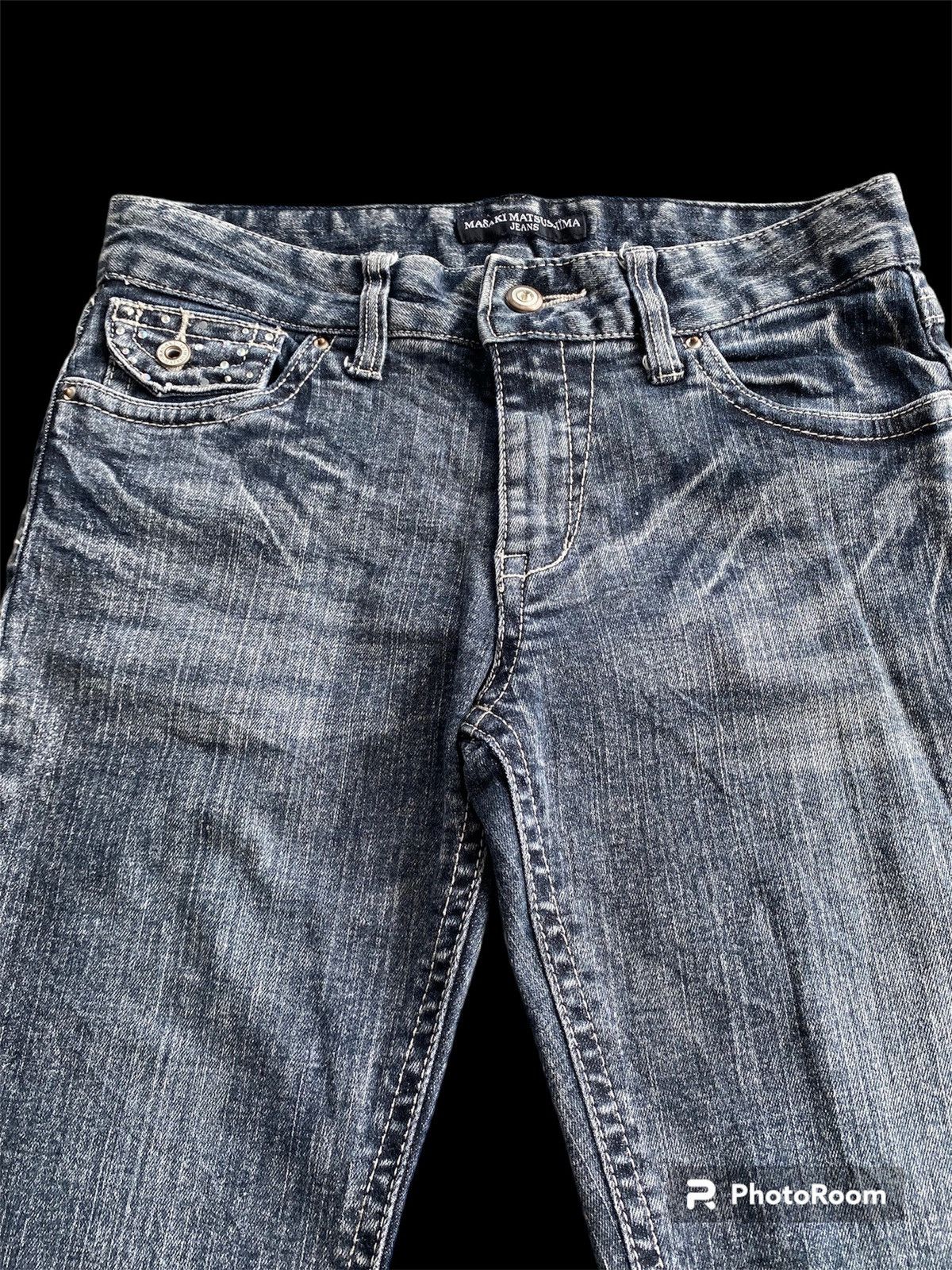 Hysteric Glamour × If Six Was Nine × Masaki Matsushima Flare Jeans Japan Masaki Stretch Faded Black Size US 29 - 7 Thumbnail