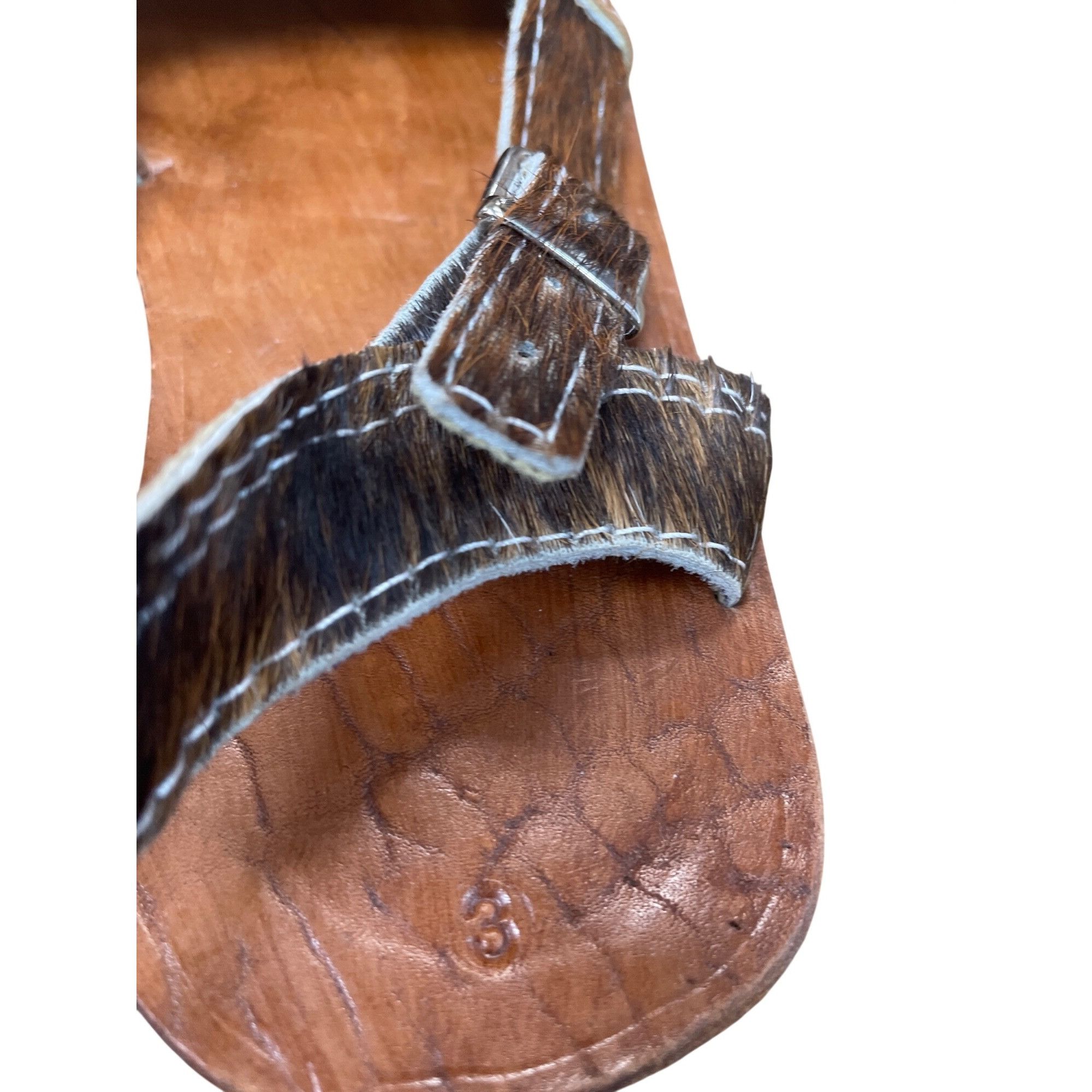 Other Arauca Cowhide hurache wms brown handmade leather sandals Sz Size US 5.5 / IT 35.5 - 9 Thumbnail