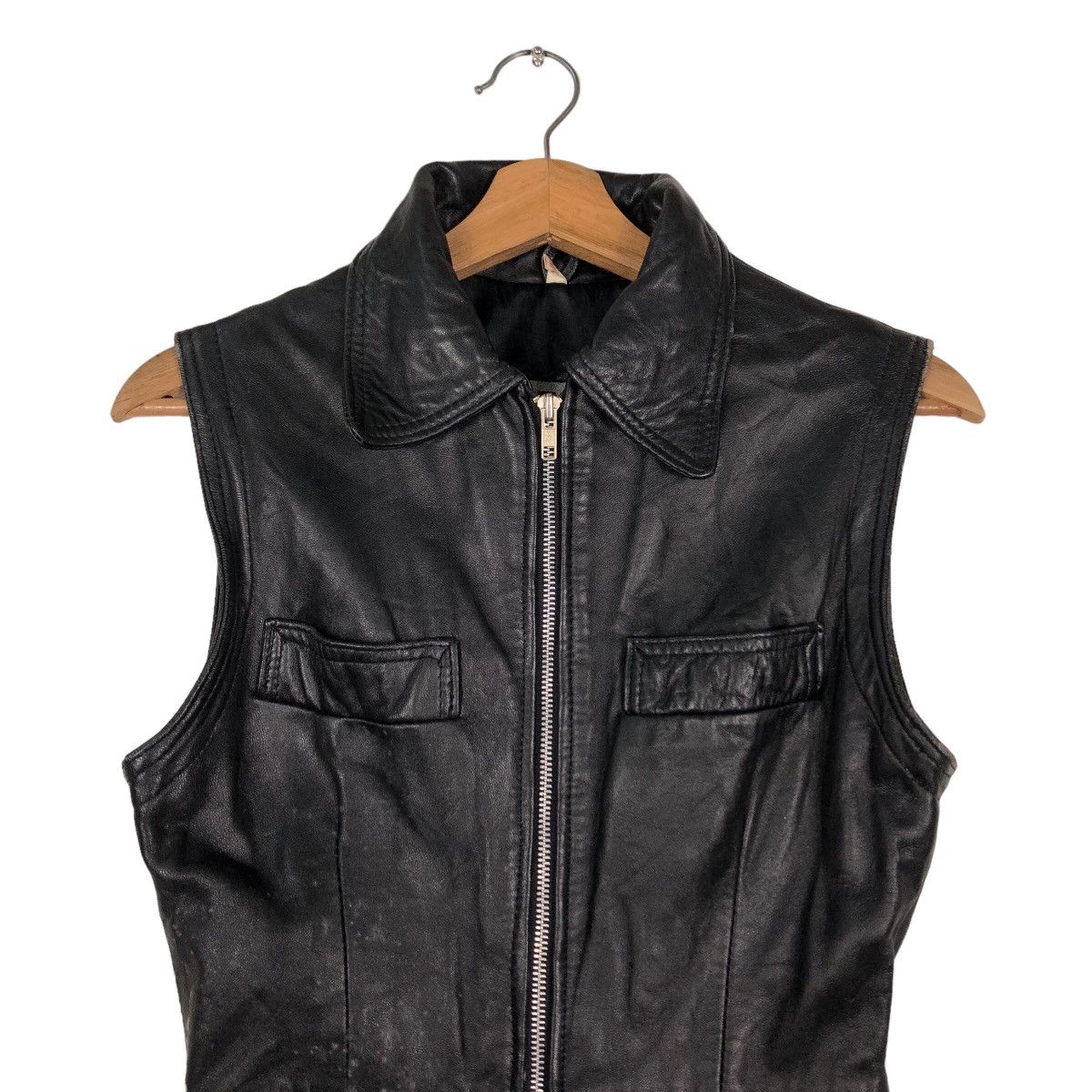 Japanese Brand Vintage TankTop Biker Vest Genuine Leather Renegade England Size US M / EU 48-50 / 2 - 3 Thumbnail
