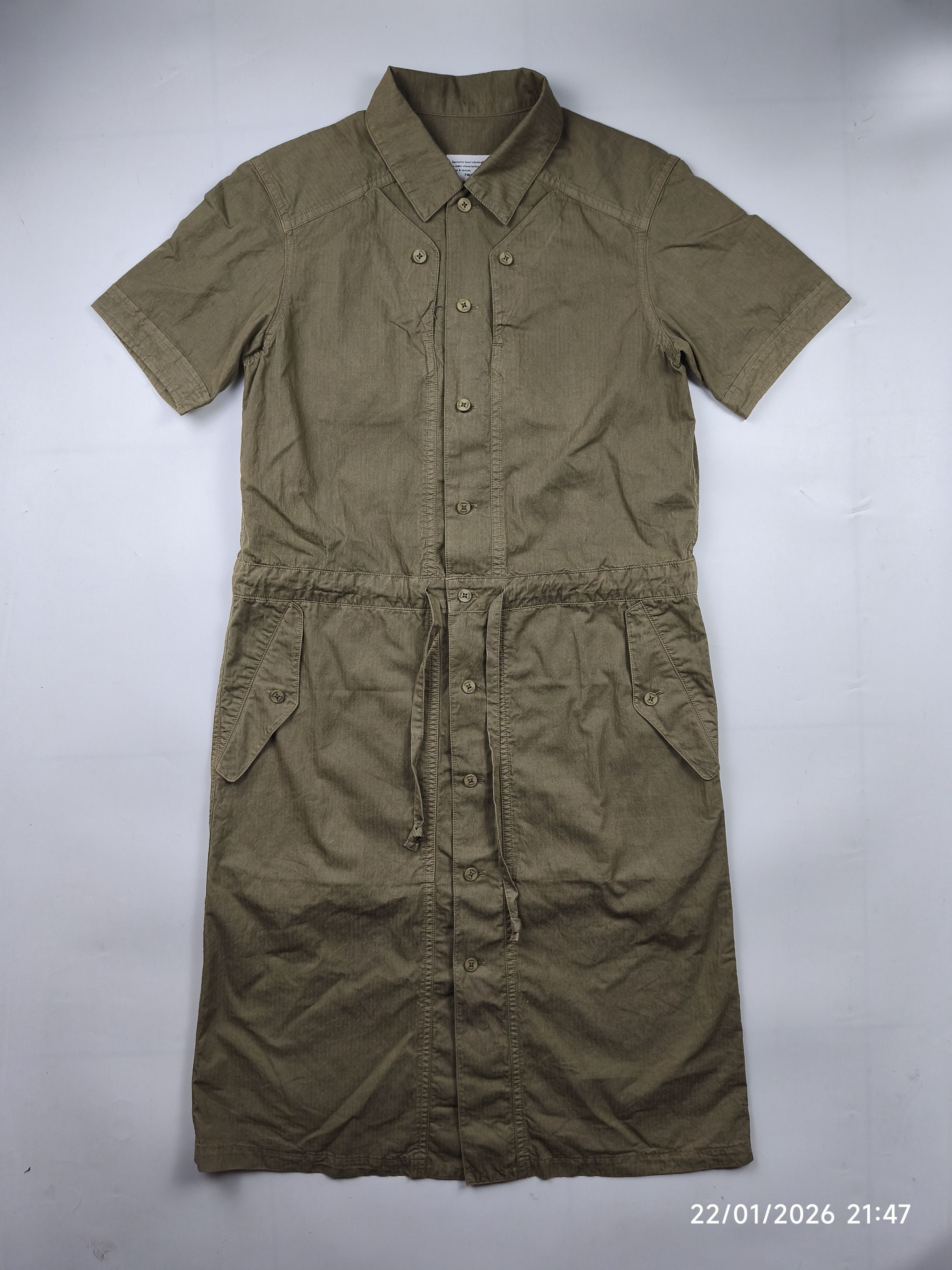 Final Home Final home garment dyed safari dress Size XS / US 0-2 / IT 36-38 - 1 Thumbnail