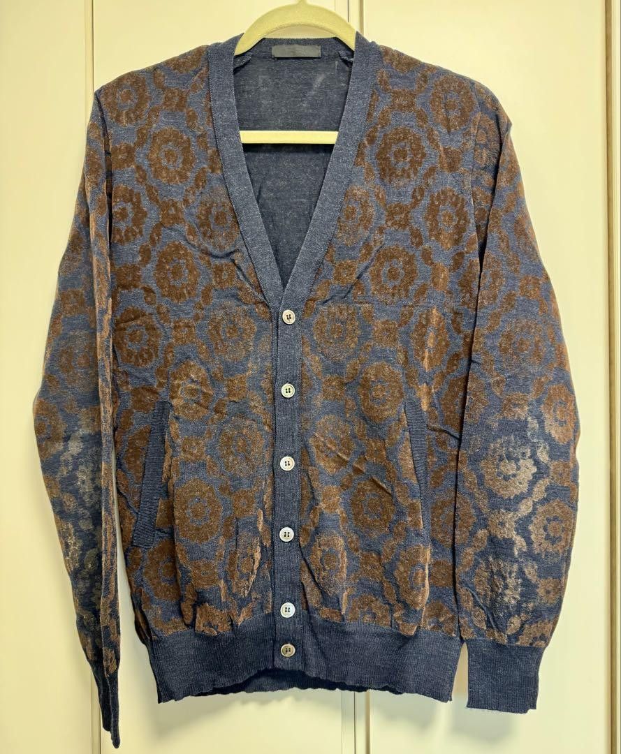 希少 美品 11年製 アンダーカバーイズム 上質 切替 デザイン カーディガン Undercoverism カーディガン