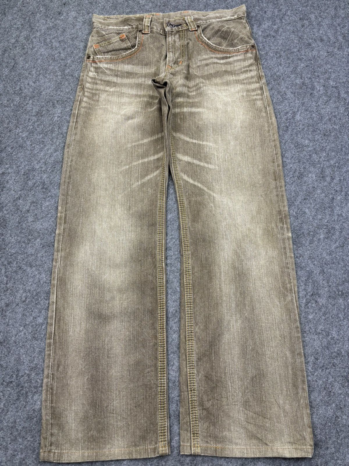 Edwin 90s Style💥Wide Edwin XVS Faded Brown Denim F762 Size US 32 / EU 48 - 22 Thumbnail