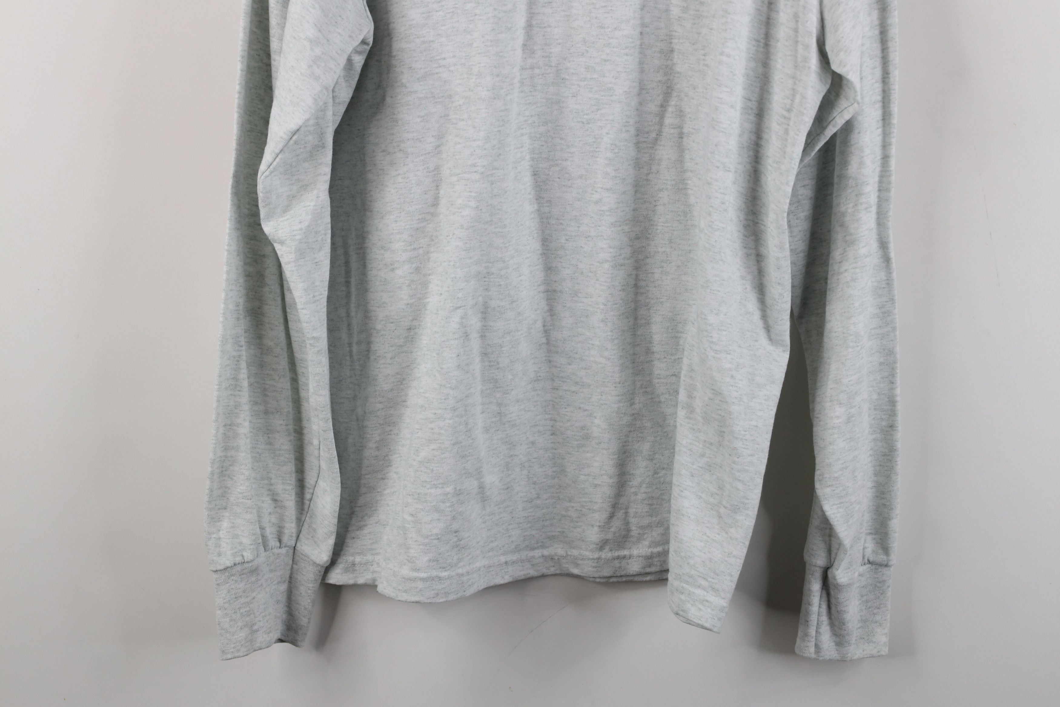 Vintage Vintage 90s Streetwear Long Sleeve T-Shirt Heather Gray USA Size US L / EU 52-54 / 3 - 9 Thumbnail