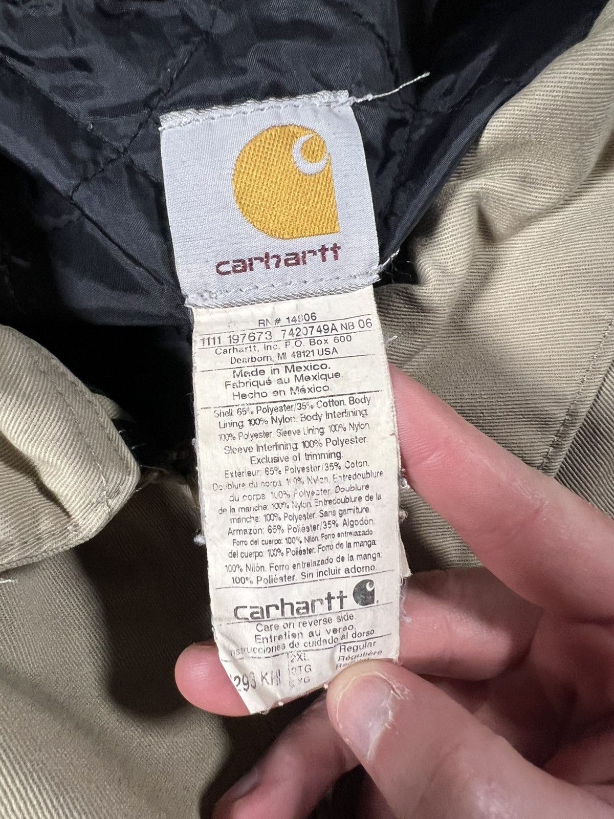 Carhartt Vintage 90s Carhartt Fall Distressed Boxy Detroit Jacket Size US XXL / EU 58 / 5 - 3 Thumbnail