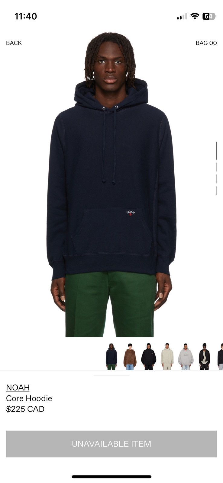 Noah Noah Navy Core Hoodie Size US S / EU 44-46 / 1 - 7 Thumbnail