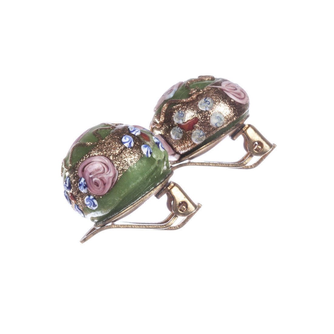 Designer Venetian Cake Glass Earrings Size ONE SIZE - 3 Thumbnail