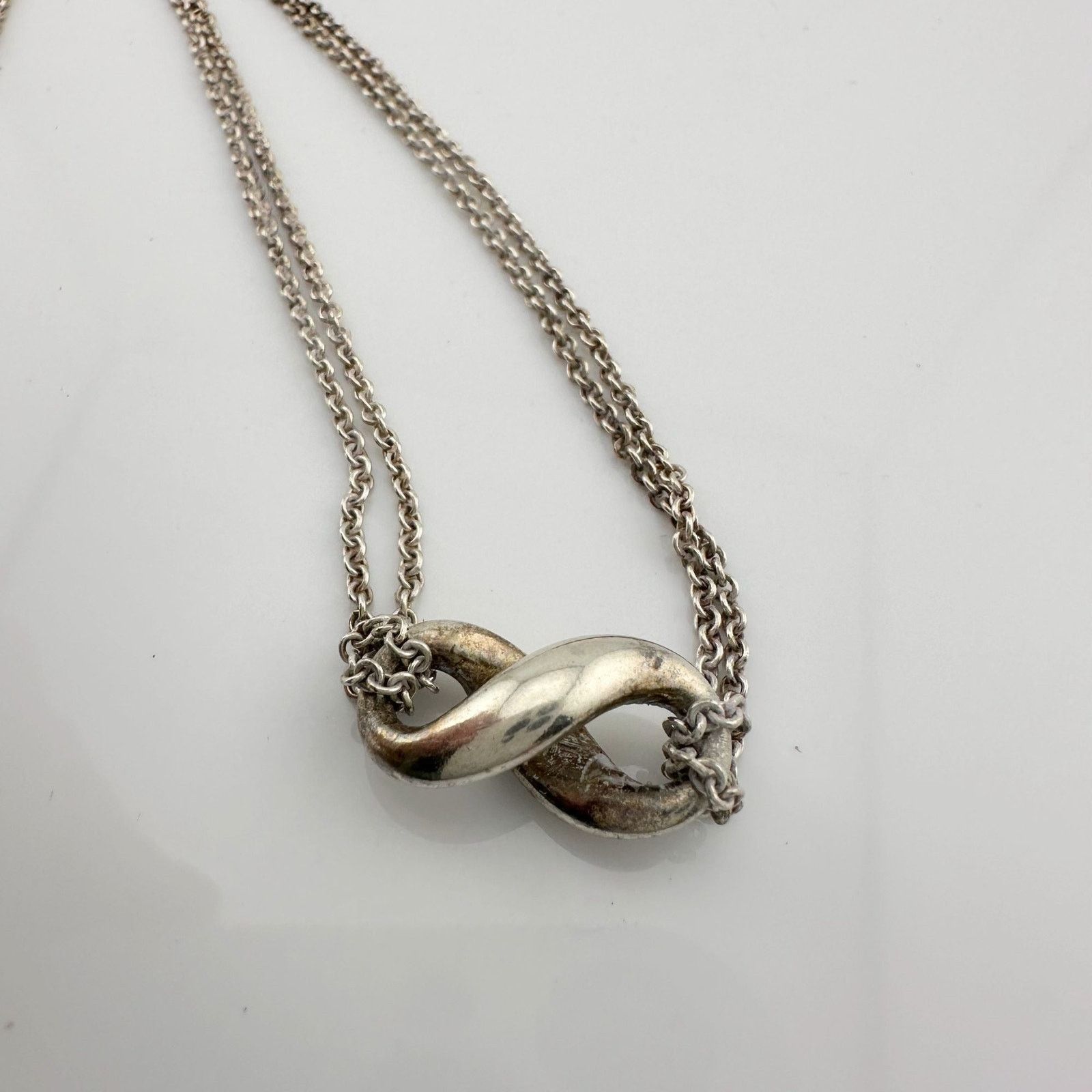 Tiffany & Co. Tiffany & Co Infinity Double Chain Pendant and Necklace Size ONE SIZE - 6 Thumbnail