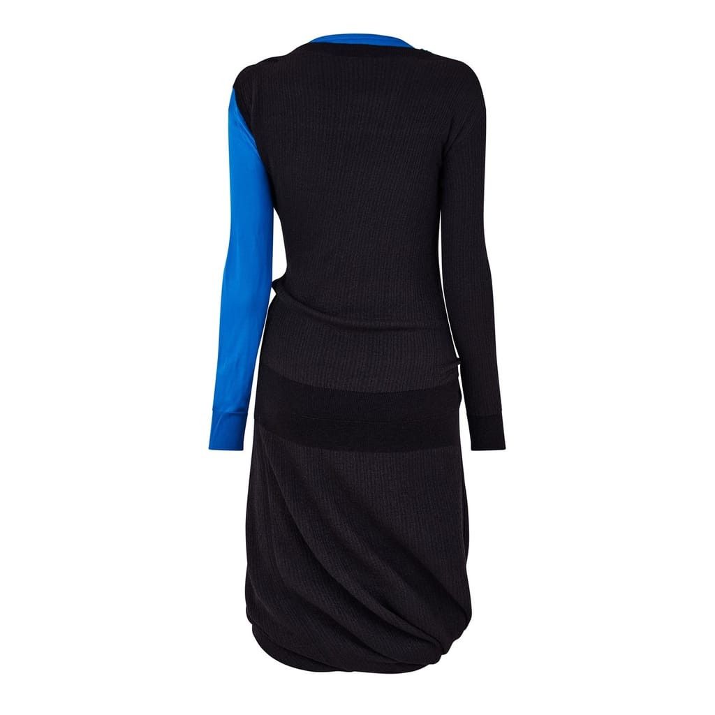 Bottega Veneta Bottega Veneta V-Neck Midi Wrap Dress in Blue Size M / US 6-8 / IT 42-44 - 3 Thumbnail
