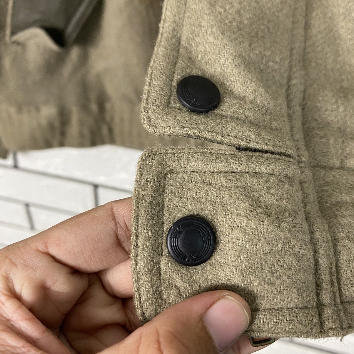Japanese Brand Vintage Wool Bomber Jacket Drigo Japan Issey Miyake Size US L / EU 52-54 / 3 - 21 Thumbnail