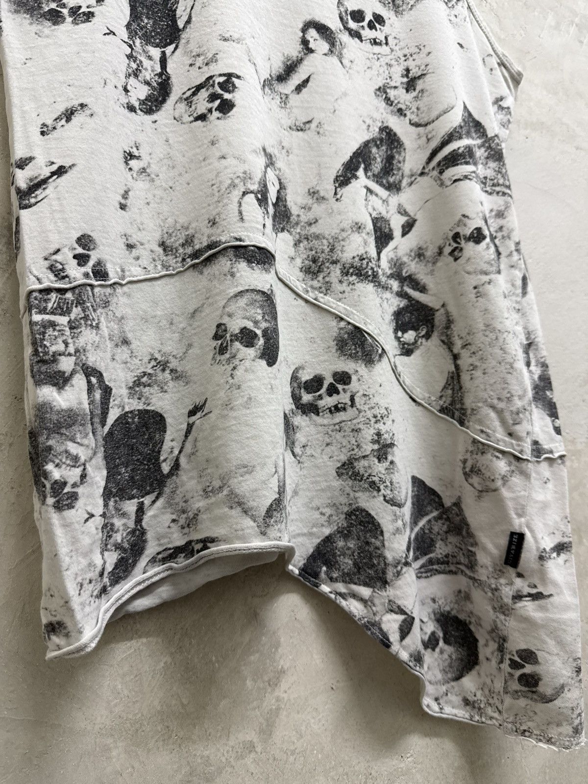 Japanese Brand Archive Gothic by Civariz Skull asymmetrical tank top ☠️ Size S / US 4 / IT 40 - 5 Thumbnail