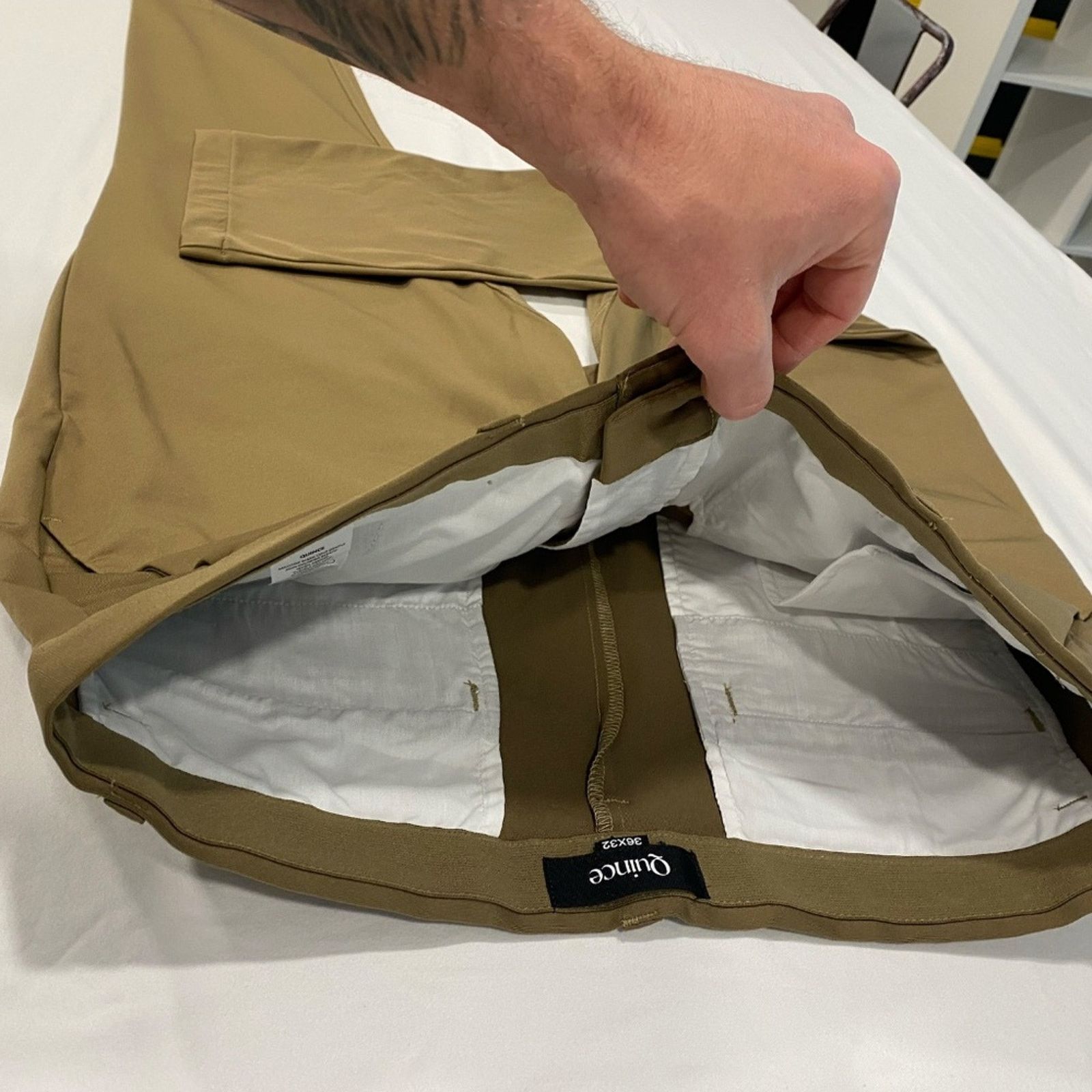 Quince Quince Men's Khaki Chino Pants - 36x32 Size US 36 / EU 52 - 6 Thumbnail