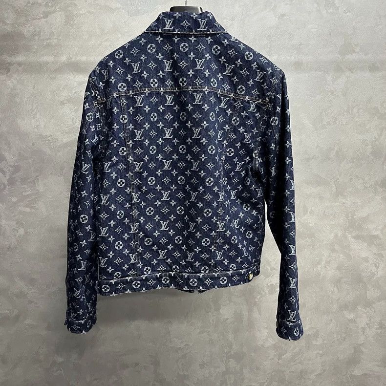Louis Vuitton Louis Vuitton Denim Jacket with Logo Design-2506 Size US M / EU 48-50 / 2 - 5 Thumbnail
