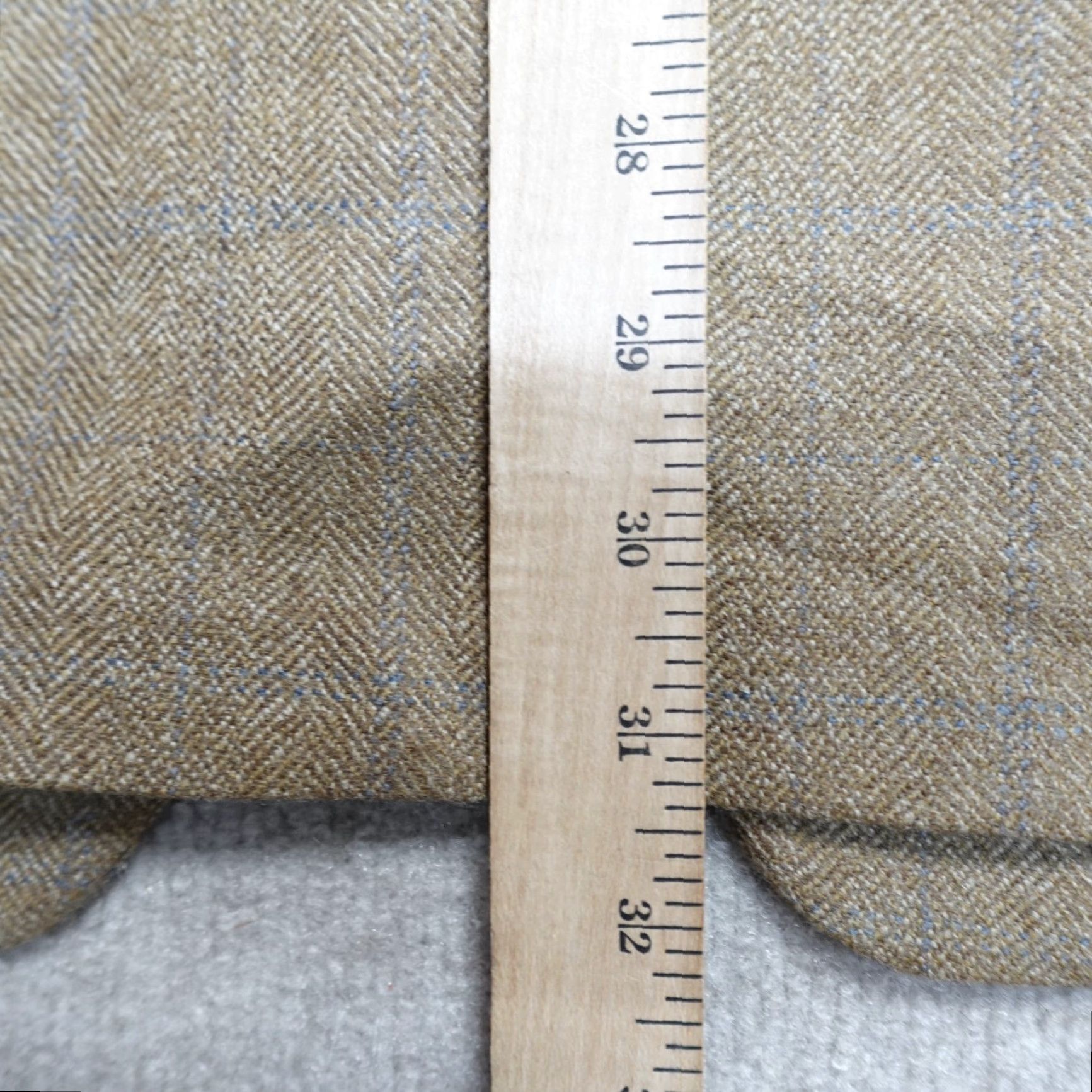 Ralph Lauren Lauren Ralph Lauren Sport Coat Jacket Beige Windowpane Herringbone 44R Wool Notch Two-Button Regular Men Size US S / EU 44-46 / 1 - 5 Thumbnail
