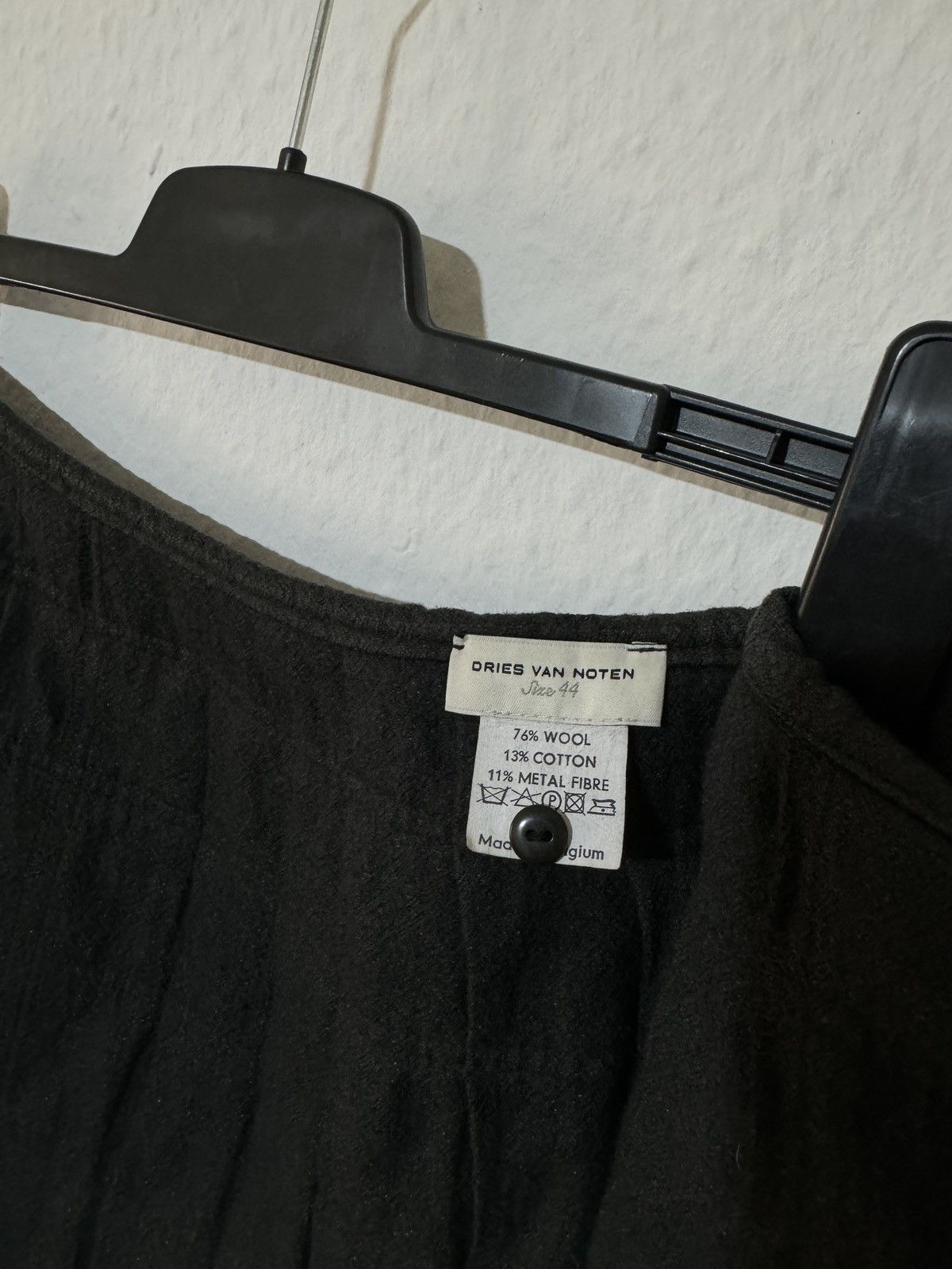 Designer × Dries Van Noten × Japanese Brand ARCHIVE DRIES VAN NOTEN WOOL METAL FIBRE GRAY LONG SKIRT Size 30" / US 8 / IT 44 - 13 Thumbnail
