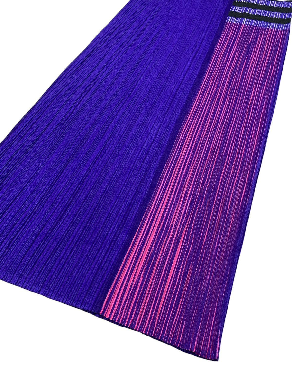 Issey Miyake Pleats Please Issey Miyake Pleated Striped Long Skirt Size 28" / US 6 / IT 42 - 11 Thumbnail