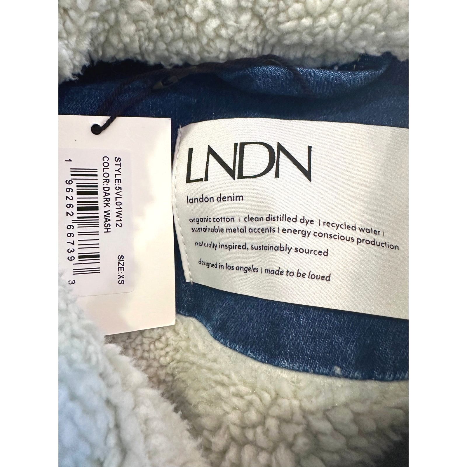 Other LNDN Landon Denim Sherpa Lined Jacket Medium Wash XS/S Size S / US 4 / IT 40 - 23 Thumbnail