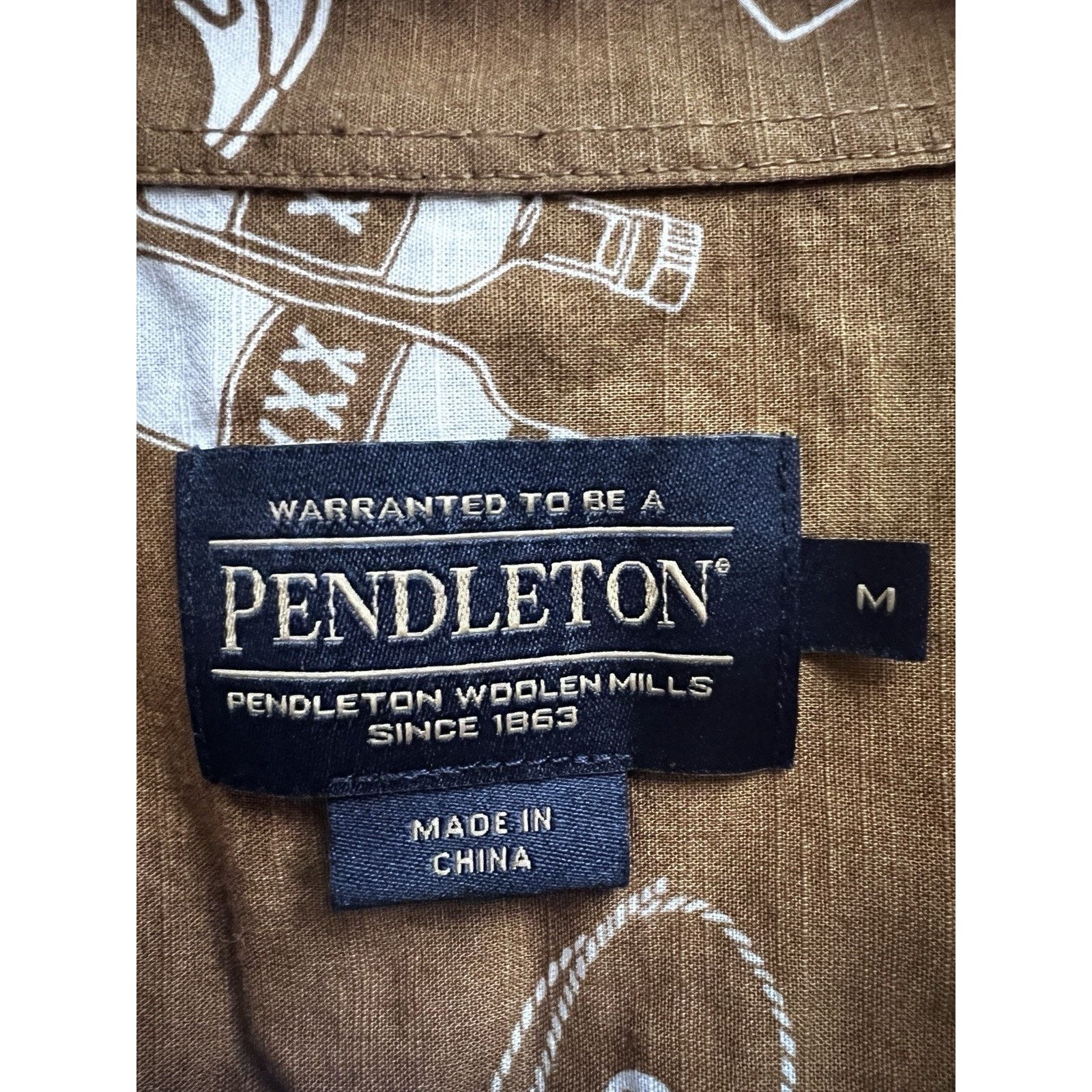 Pendleton Pendleton Western Cowboy Rodeo Button Up Shirt Medium Pocket Size US M / EU 48-50 / 2 - 7 Thumbnail