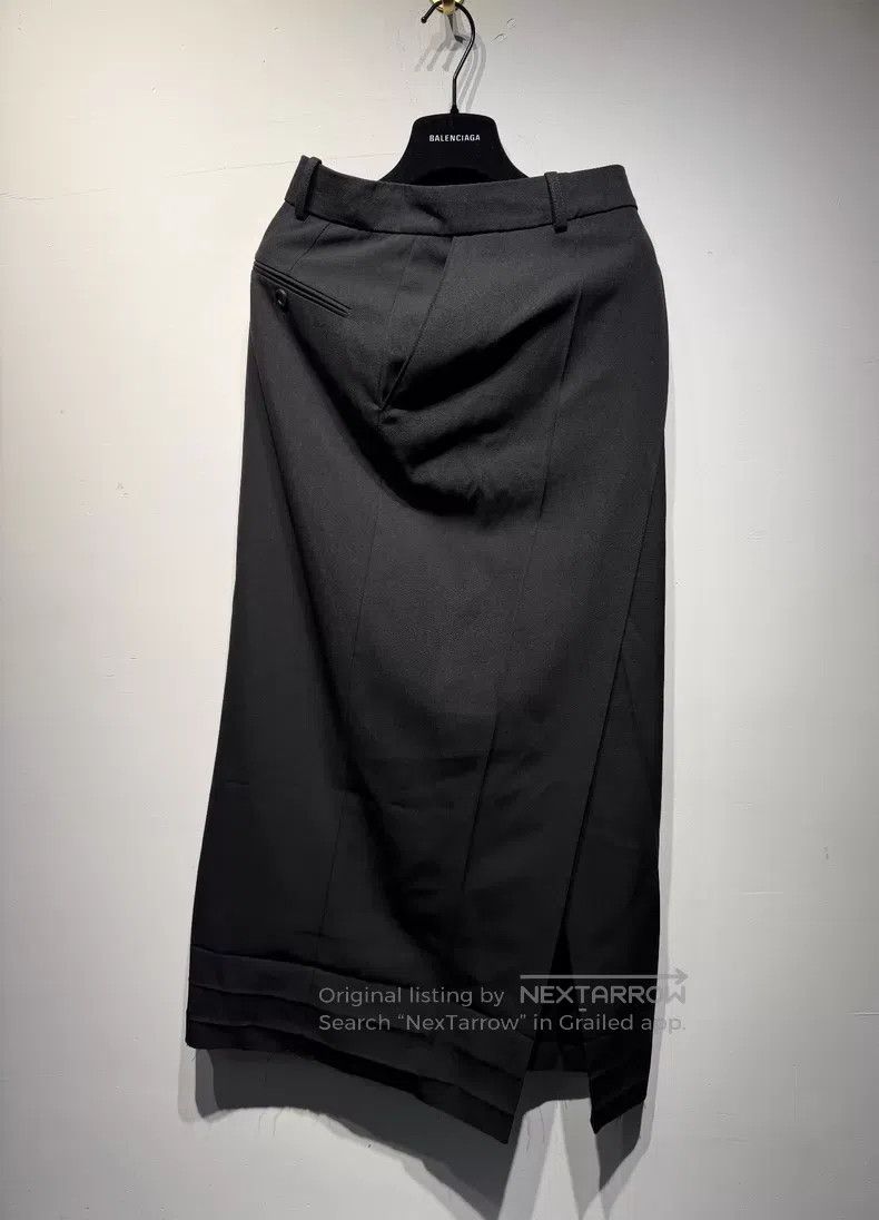 Balenciaga Balenciaga Black Wrap Around Maxi Skirt Size 33" - 1 Thumbnail