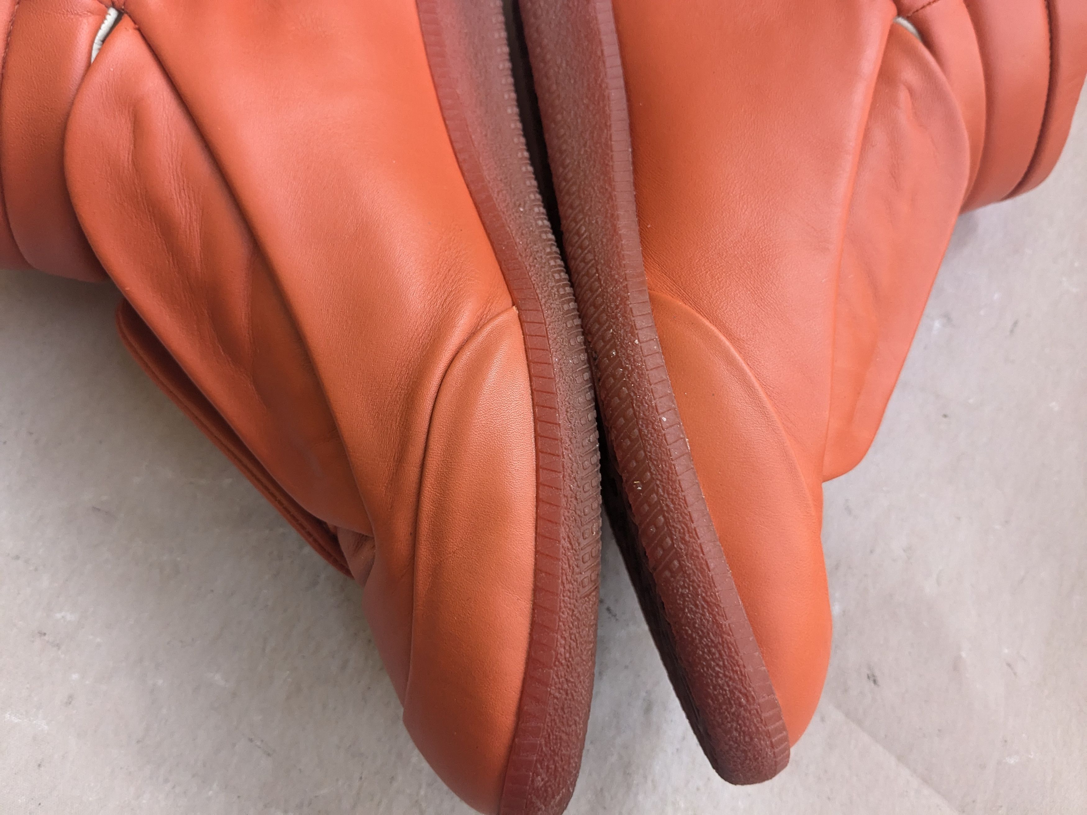Maison Margiela Maison Margiela Future Orange Leather 10 43 Italy High Tops Size US 10 / EU 43 - 13 Thumbnail