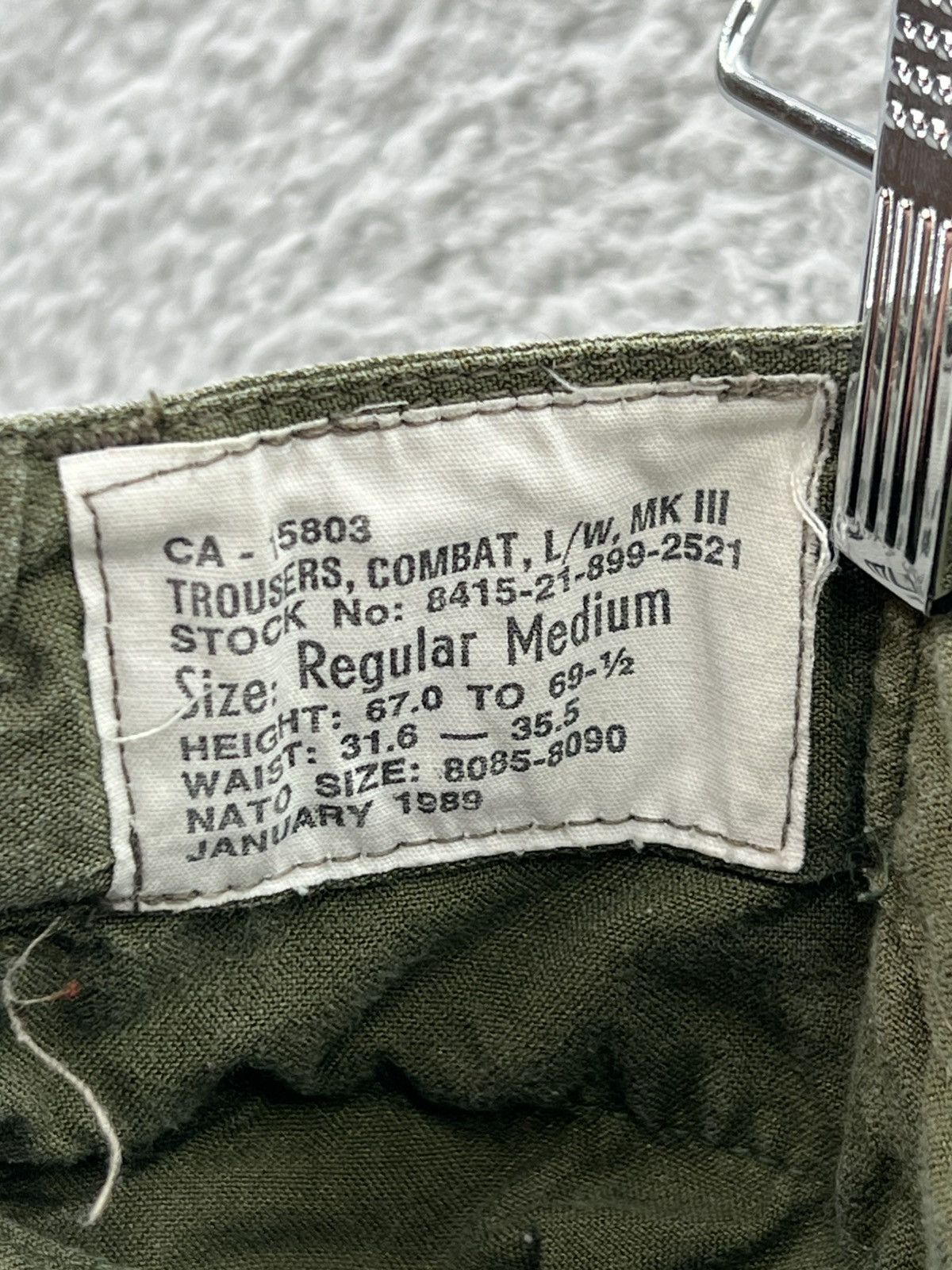 Other Canadian MK3 Military Cargo Combat Trousers 8415-21-899-2521 Size US 34 / EU 50 - 3 Thumbnail