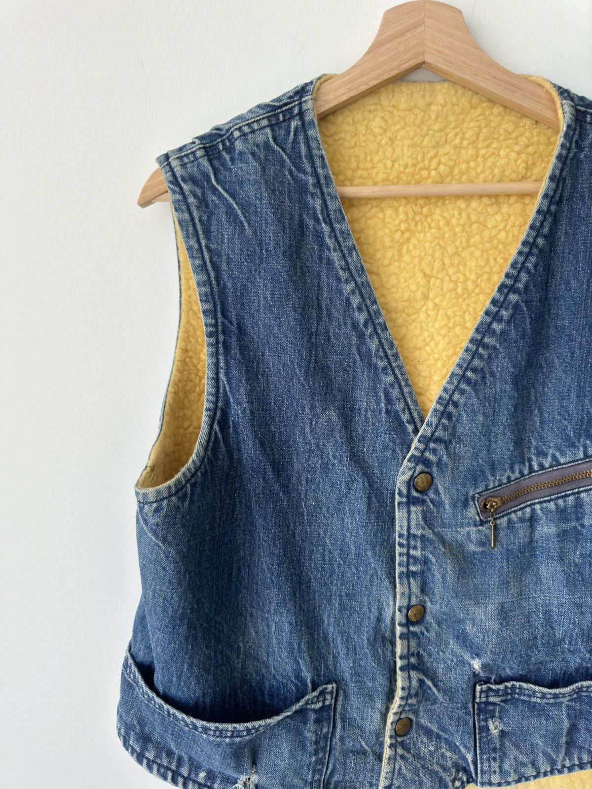 Carter's Vintage Carter’s Denim Sherpa Lined Work Vest Size US M / EU 48-50 / 2 - 3 Thumbnail