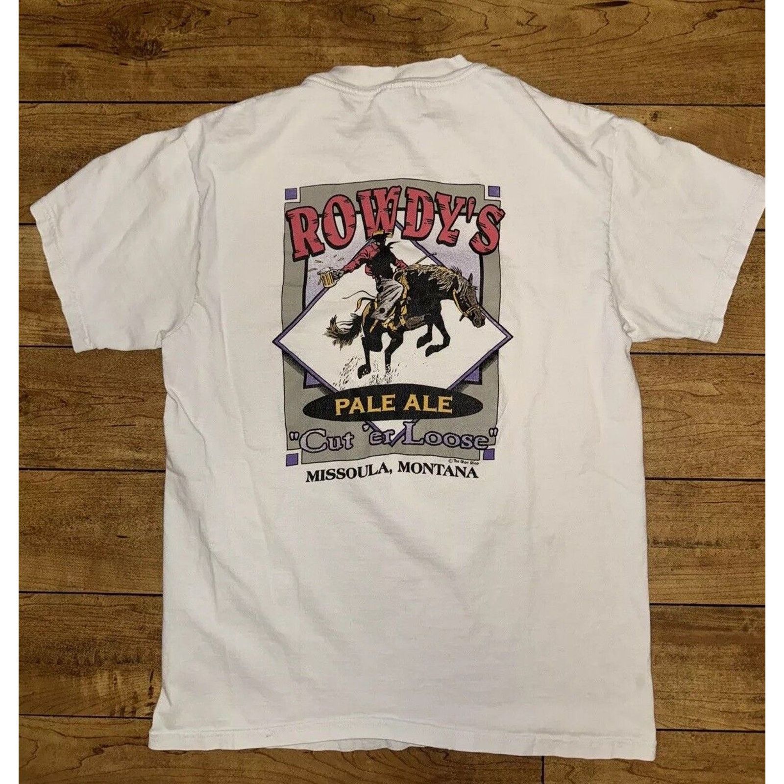 Japanese Brand × Vintage Rowdy’s Pale Ale T-Shirt White Medium 19x27 Size US M / EU 48-50 / 2 - 1 Thumbnail